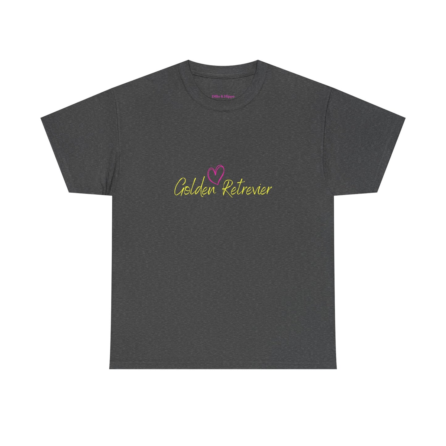Golden Retriever Woofin' For My Black Cat // Unisex Heavy Cotton Tee - Relationship Dynamics