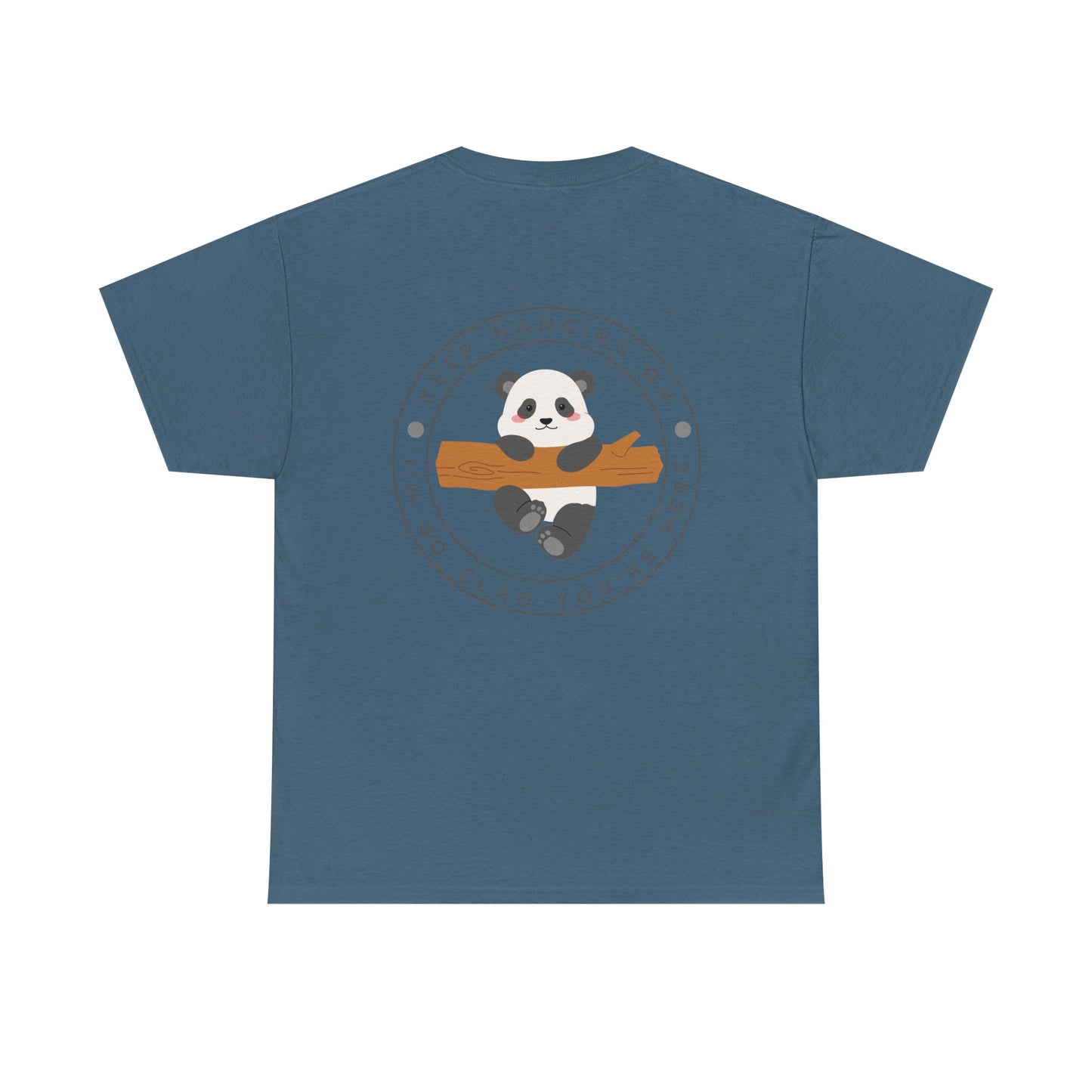 Keep Hangin' On - Panda // Unisex Heavy Cotton Tee -Vibes Graphic Shirt