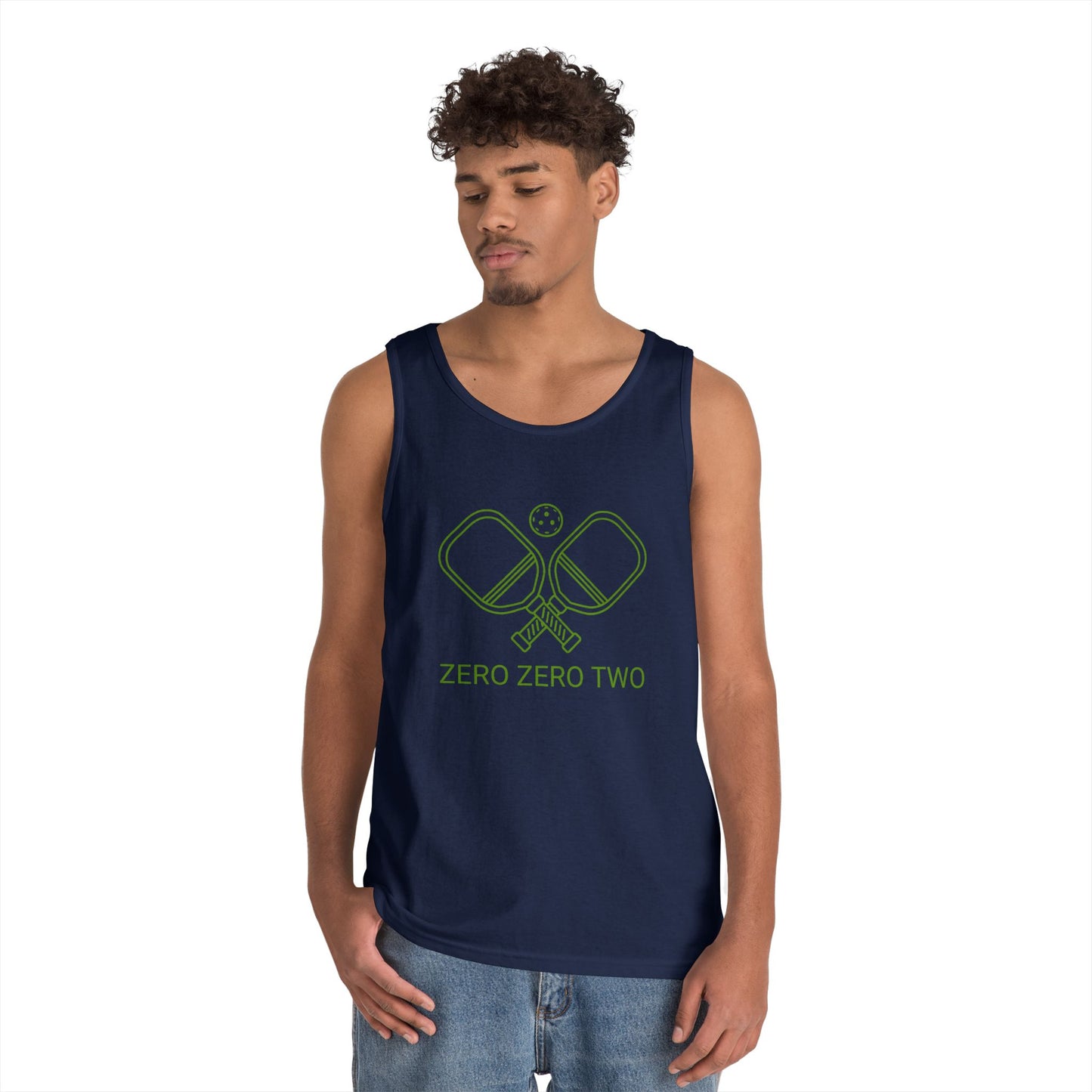 Zero Zero Two Pickleball // Unisex Heavy Cotton Tank Top