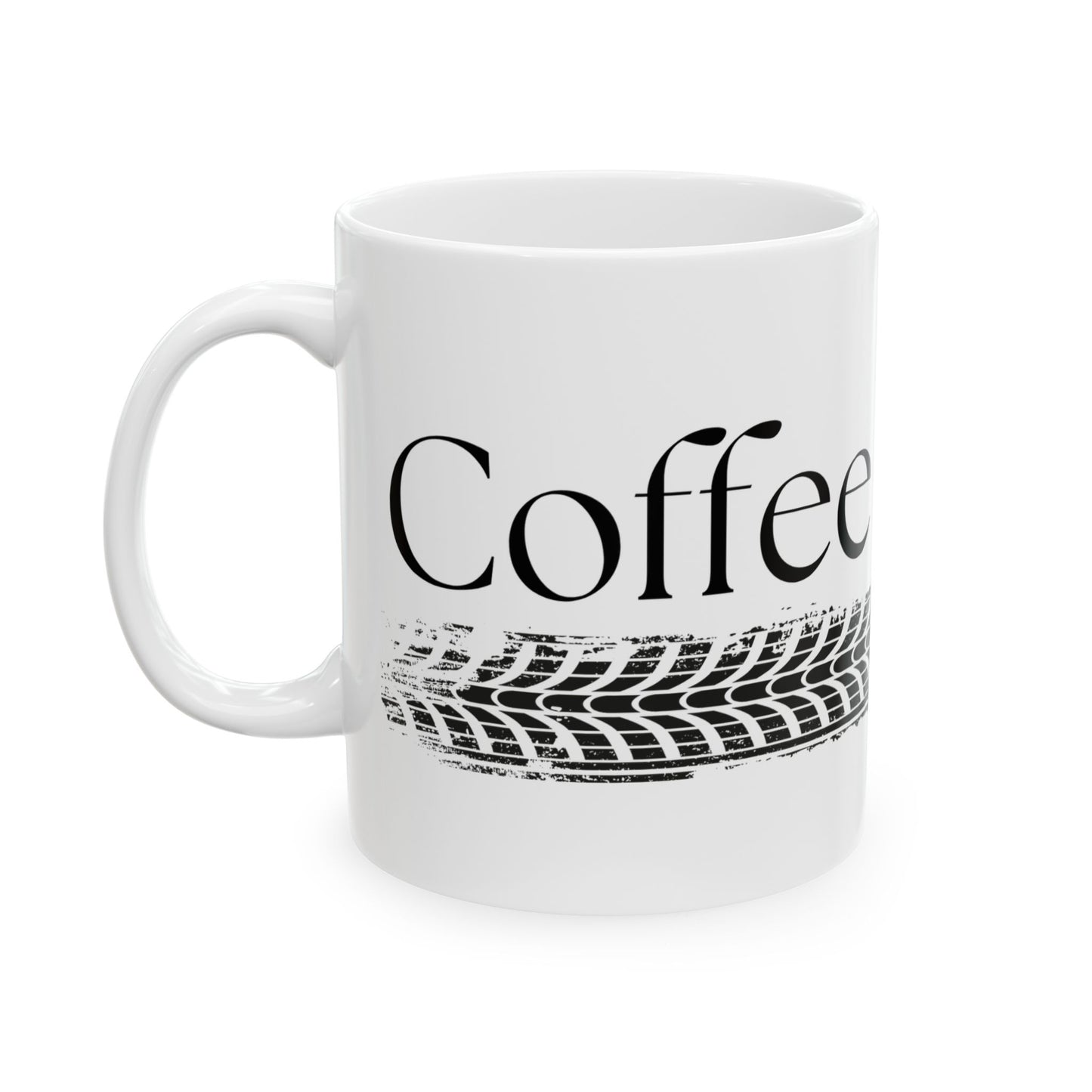 Coffee & Bikes // Ceramic Mug, (11oz, 15oz)