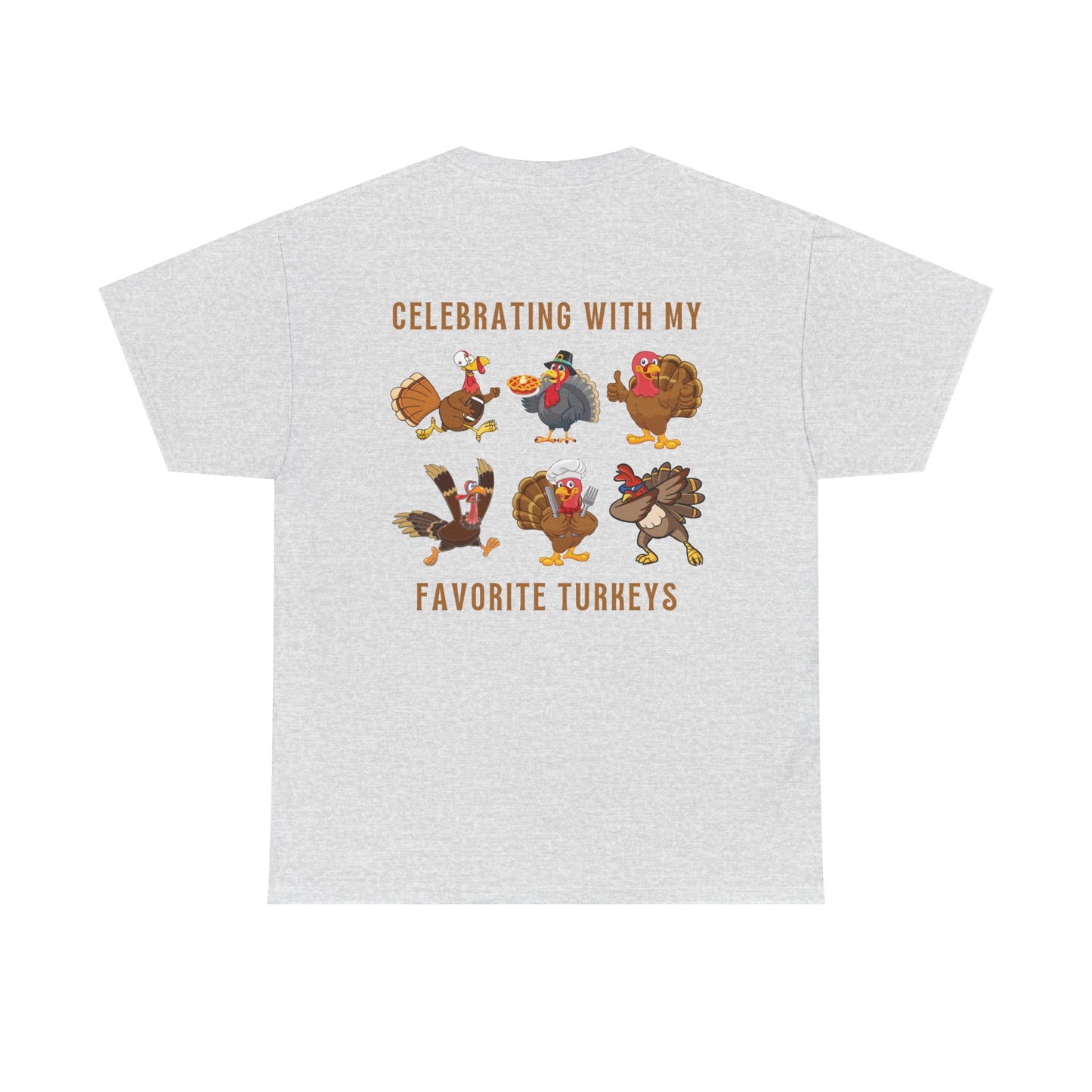 Thanksgiving with My Favorite Turkeys // Unisex Jersey Short Sleeve Tee