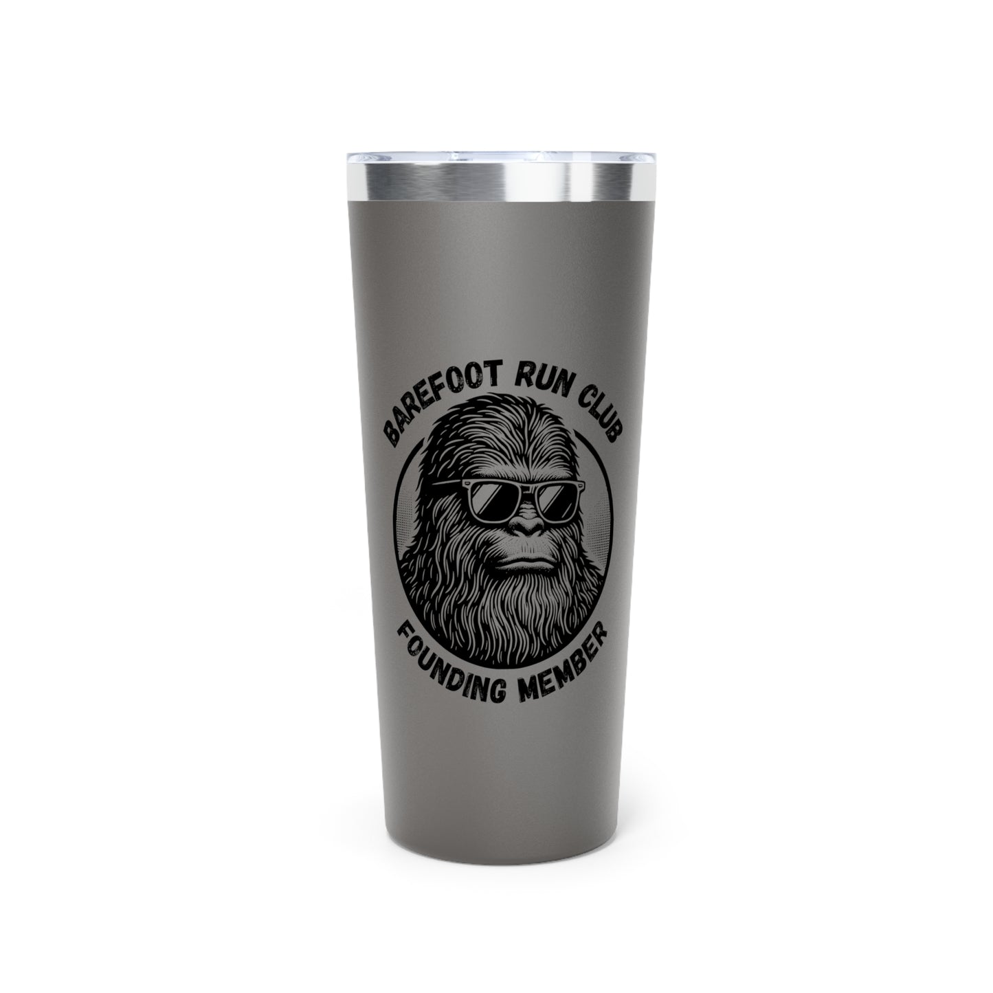 Barefoot Run Club Founding Member // Copper Vacuum Insulated Tumbler, 22oz - Blue Text