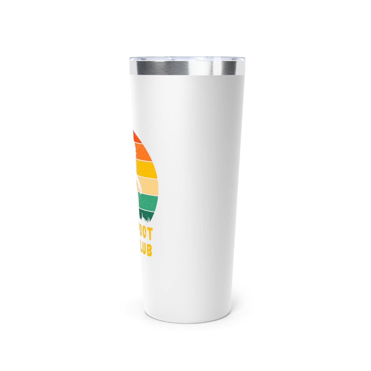Barefoot Run Club // Copper Vacuum Insulated Tumbler, 22oz - Blue Text