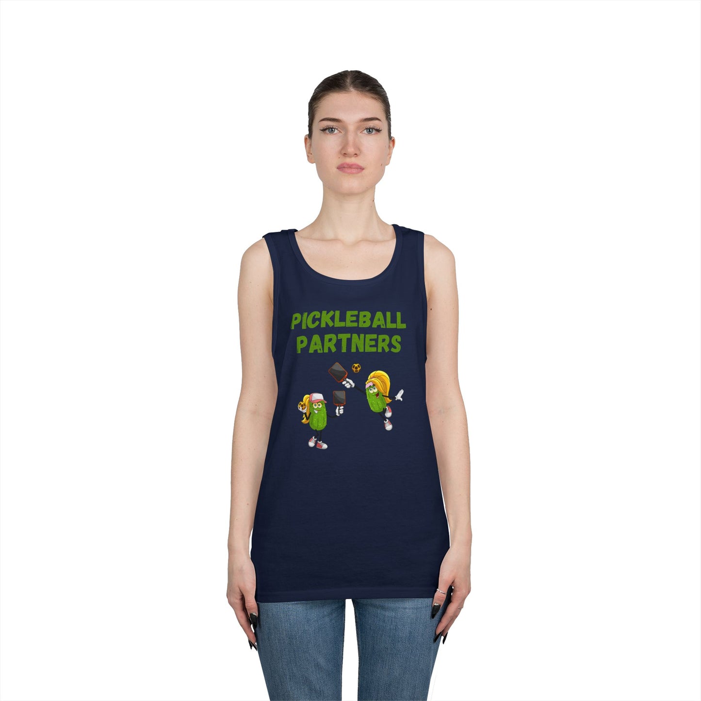 Pickleball Partners 3 // Unisex Heavy Cotton Tank Top