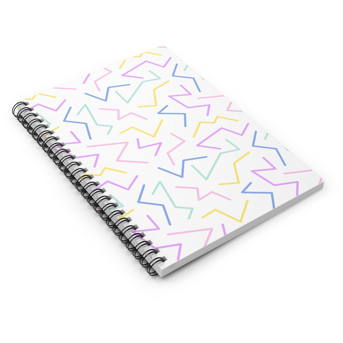 No Straight Lines Here // Spiral Notebook - Ruled Line