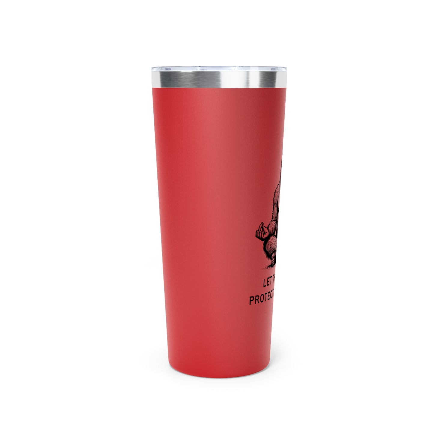 Bigfoot Let Them Talk // Copper Vacuum Insulated Tumbler, 22oz - Blue Text