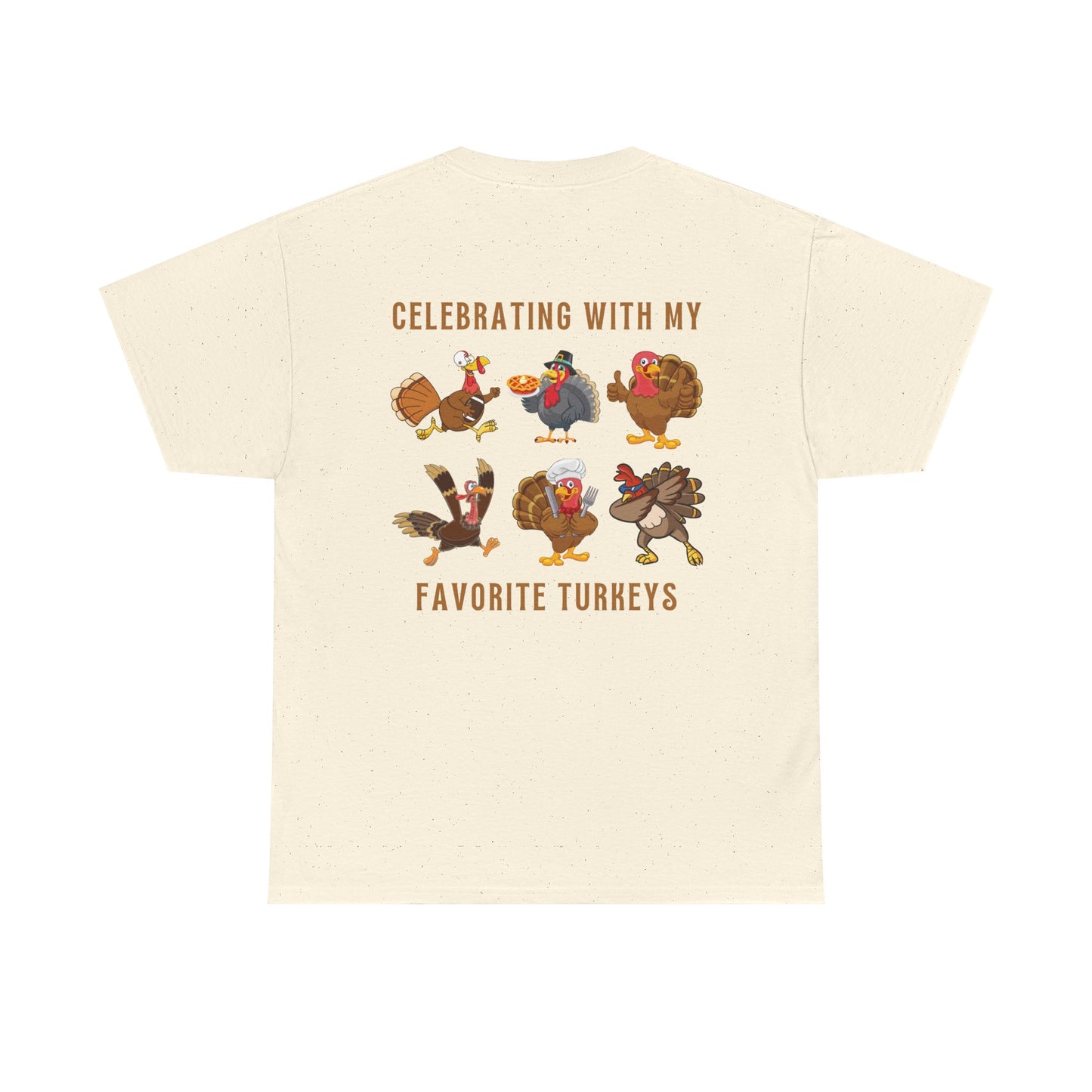 Thanksgiving with My Favorite Turkeys // Unisex Jersey Short Sleeve Tee