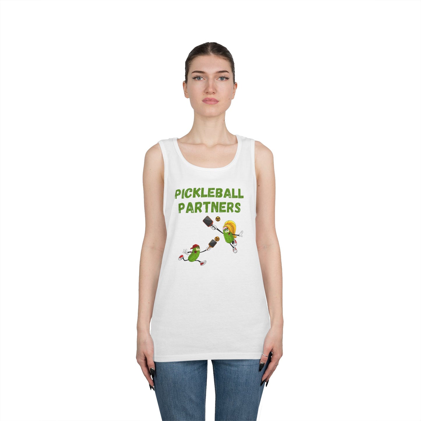 Pickleball Partners 2 // Unisex Heavy Cotton Tank Top