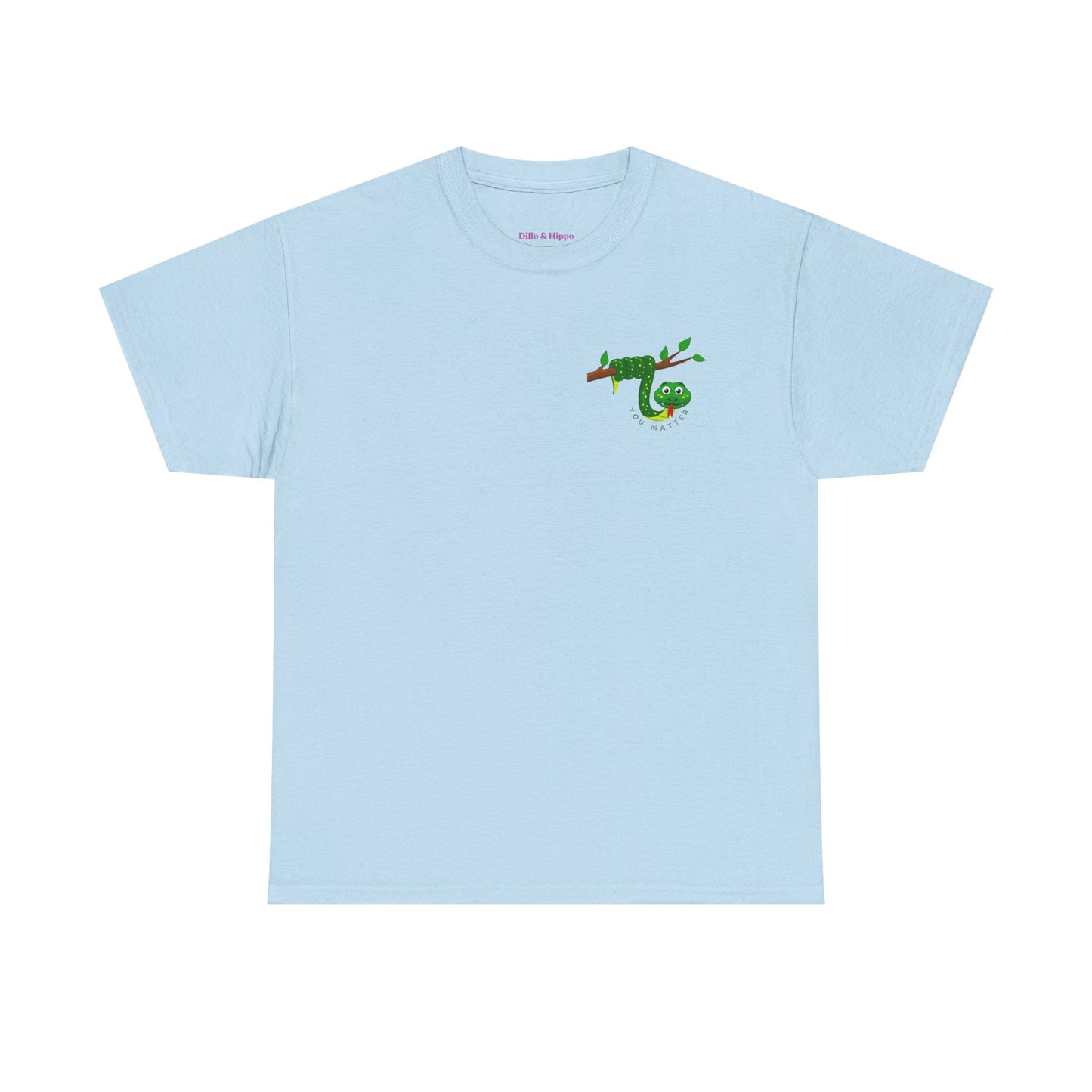 Keep Hanging On - Snake // Unisex Heavy Cotton Tee - Positive Message T-Shirt