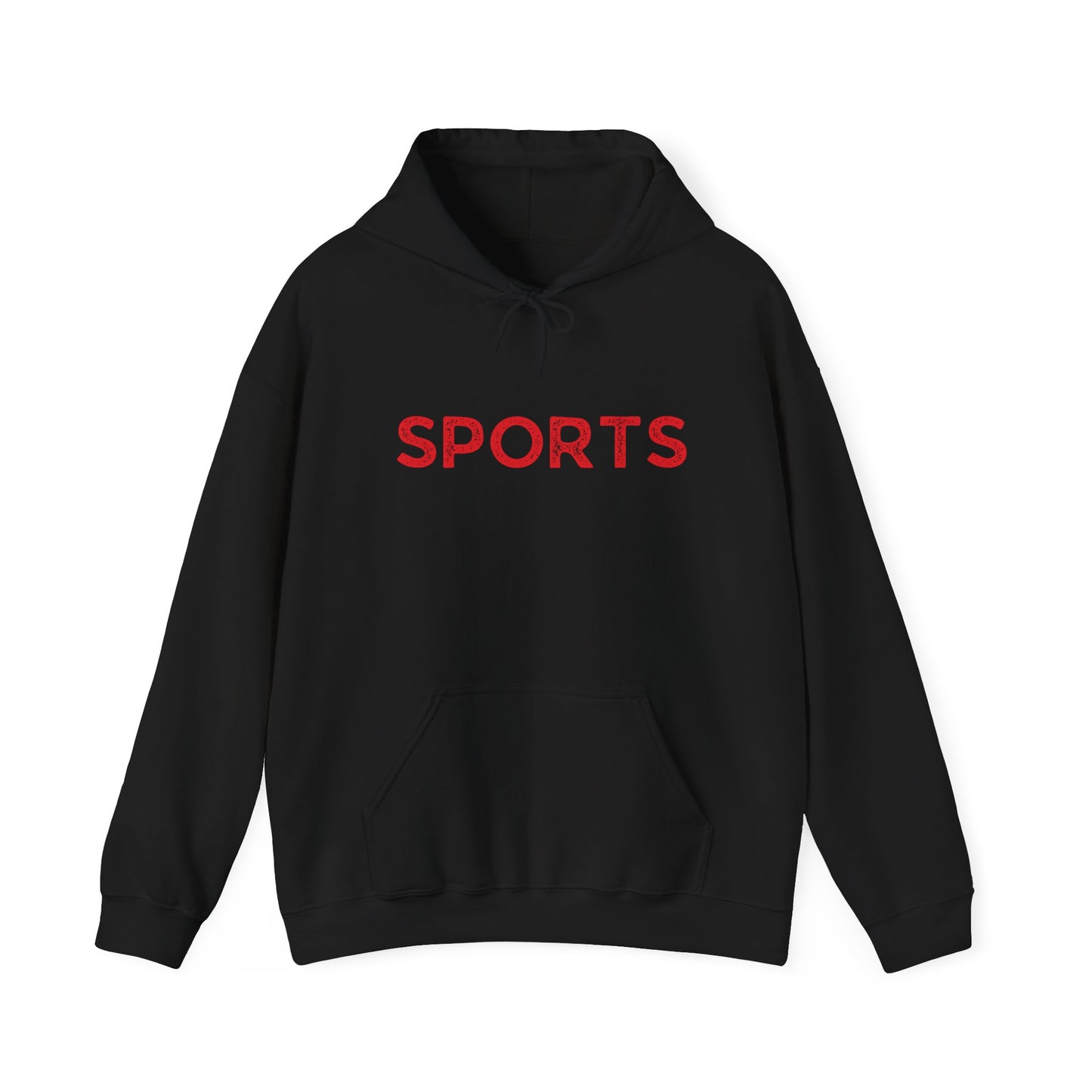 Sports // Unisex Heavy Blend™ Hooded Sweatshirt - Red Text