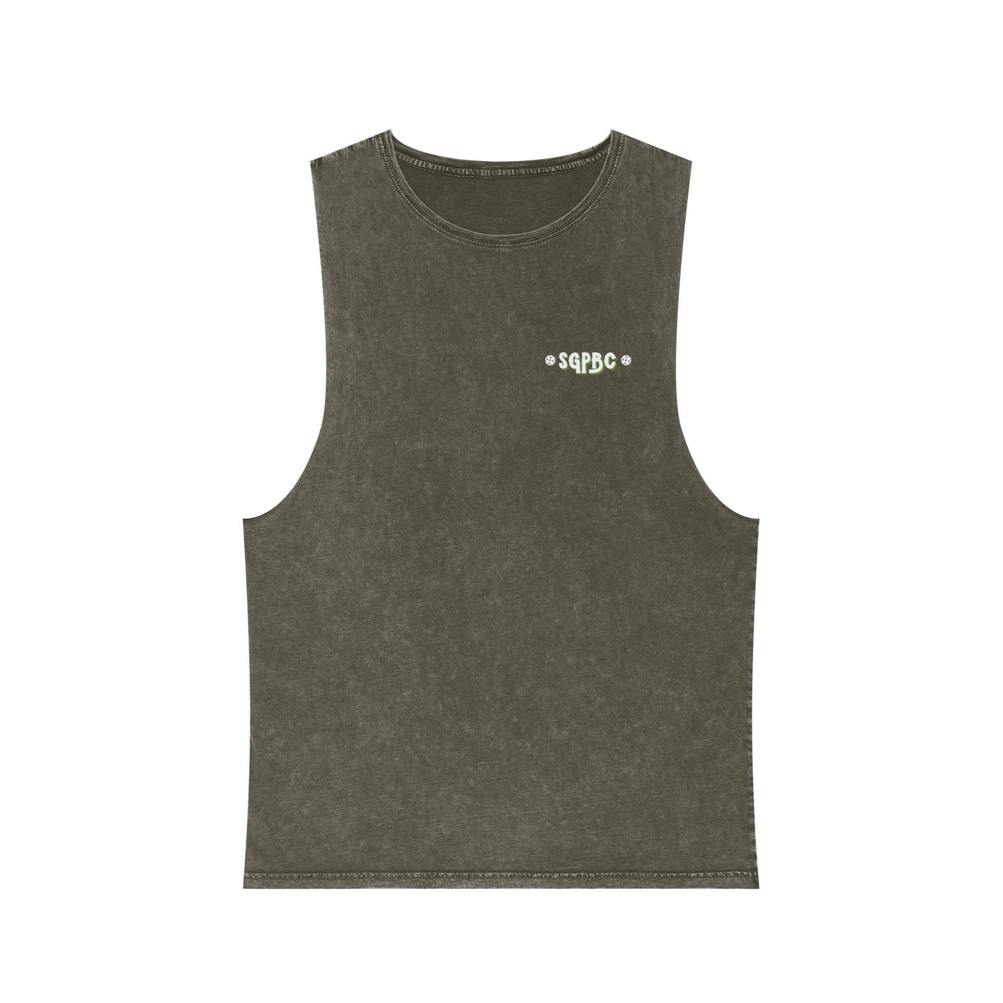 SGPBC White // Custom Unisex Stonewash Tank Top