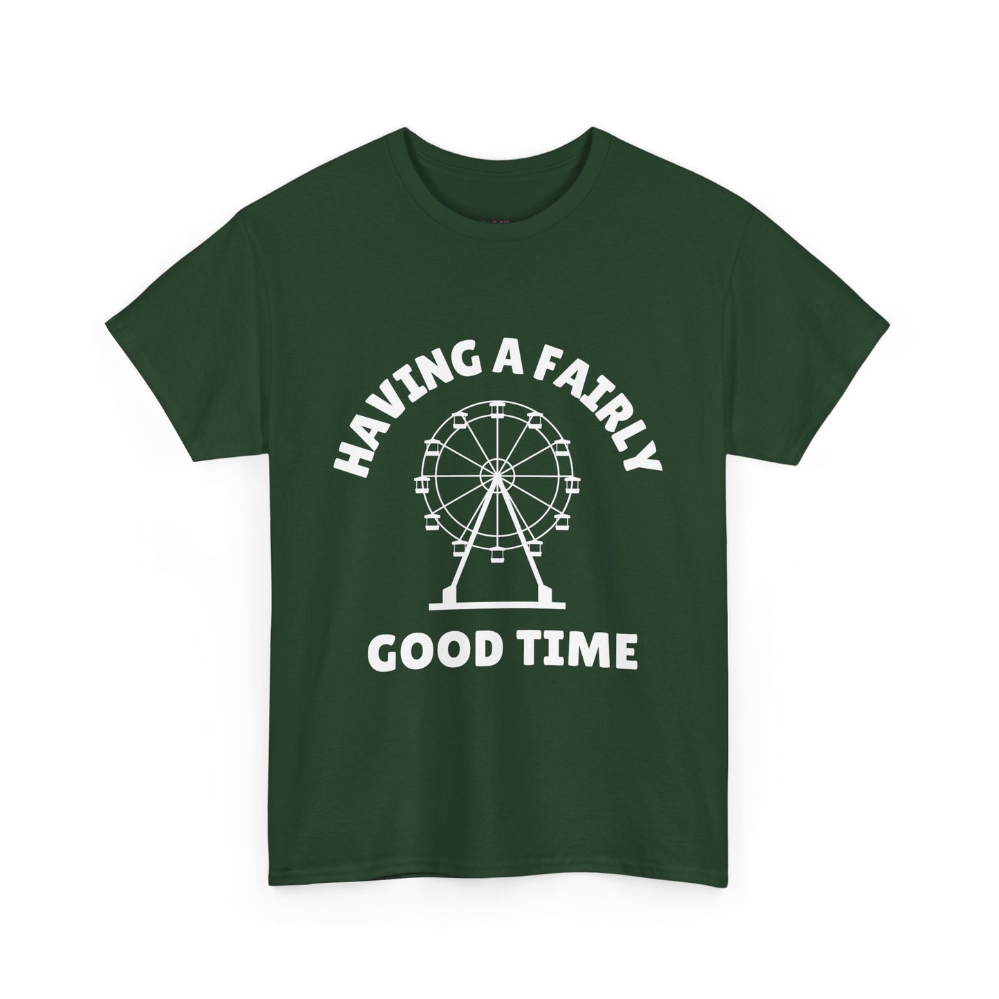 Having A Fairly Good Time // Ferris Wheel Good Time Punny Unisex Heavy Cotton Tee