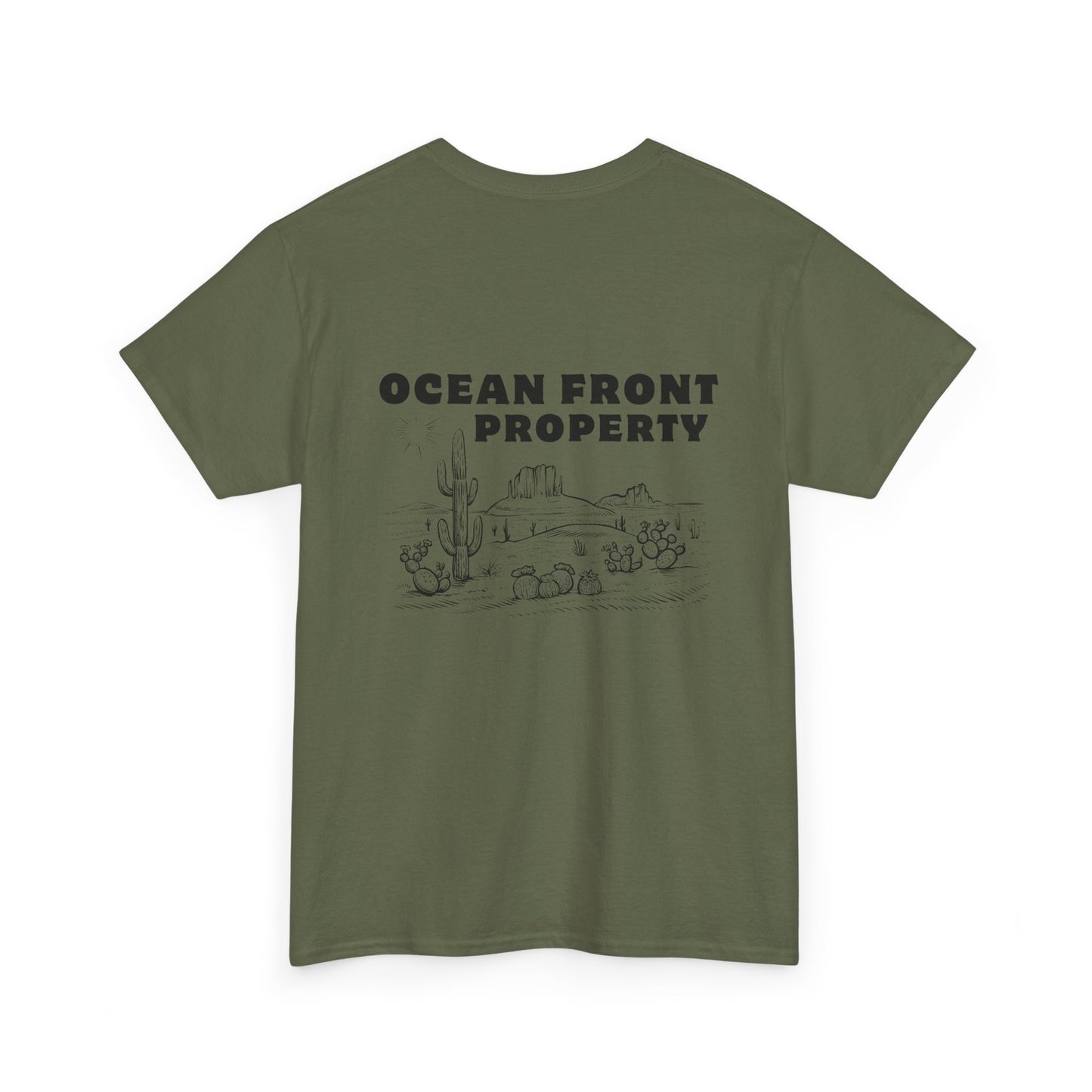 Ocean Front Property - Double-sided // Unisex Heavy Cotton Tee