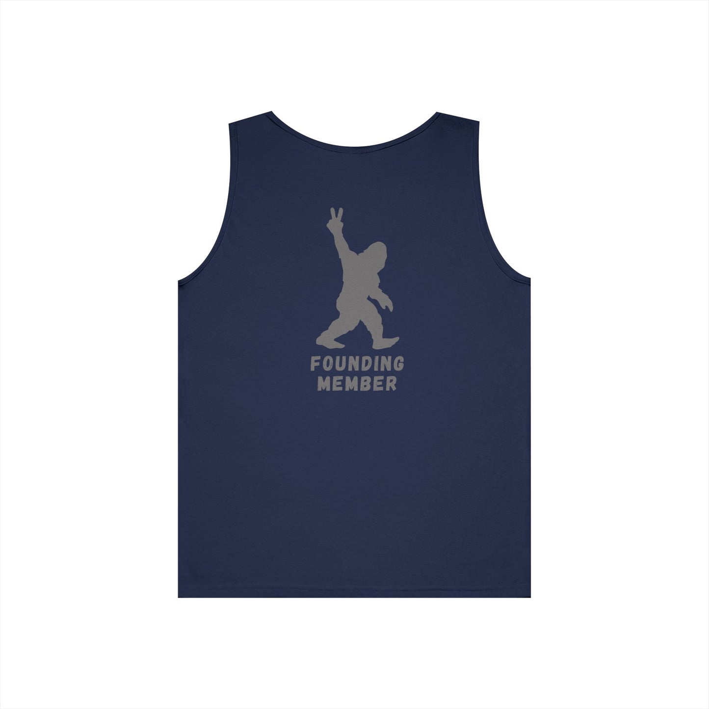 Barefoot Run Club // Bigfoot Founding Member // Double Sided Unisex Heavy Cotton Tank Top