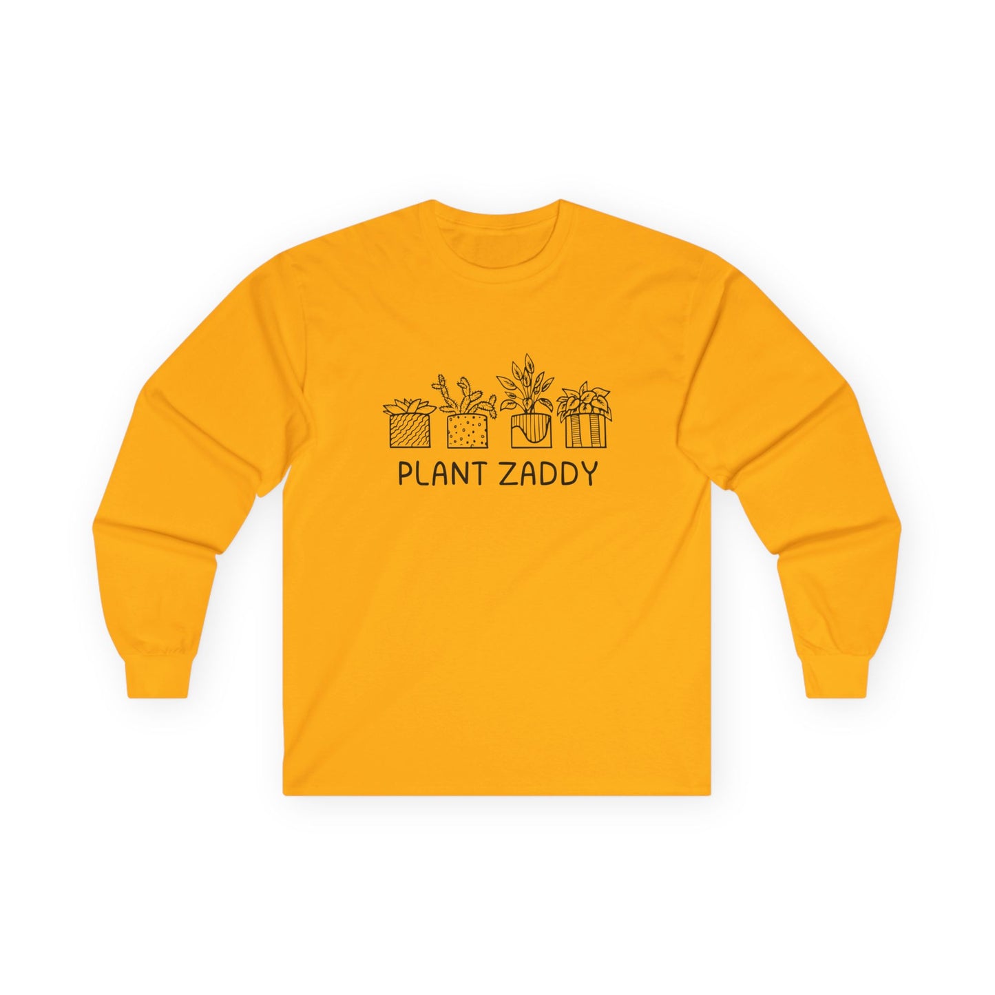 Plant Zaddy // Unisex Ultra Cotton Long Sleeve Tee - Perfect for Plant Lovers and Gardening Enthusiasts