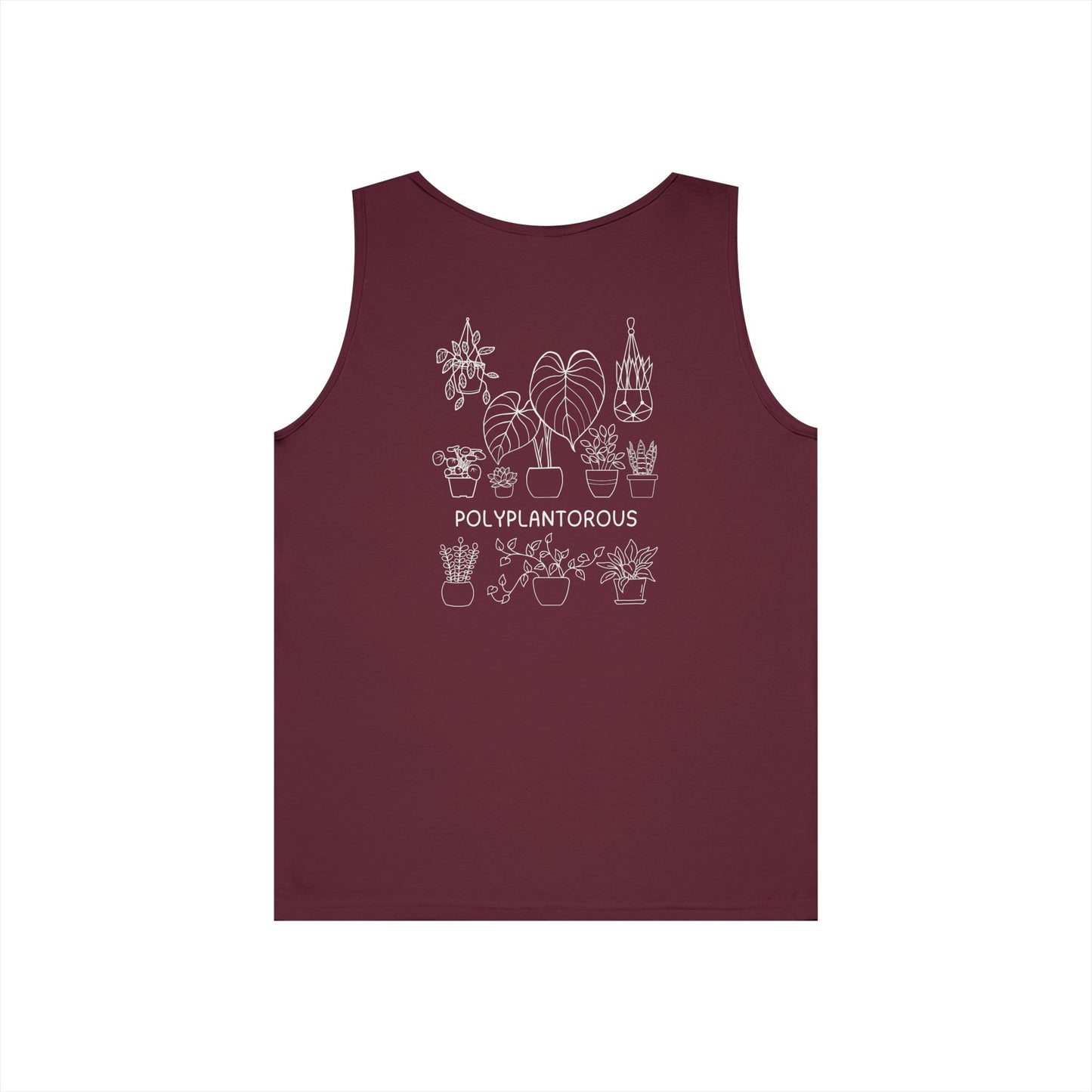polyPLANTorous // Unisex Heavy Cotton Tank Top - Polyplantorous Plant Lover Design