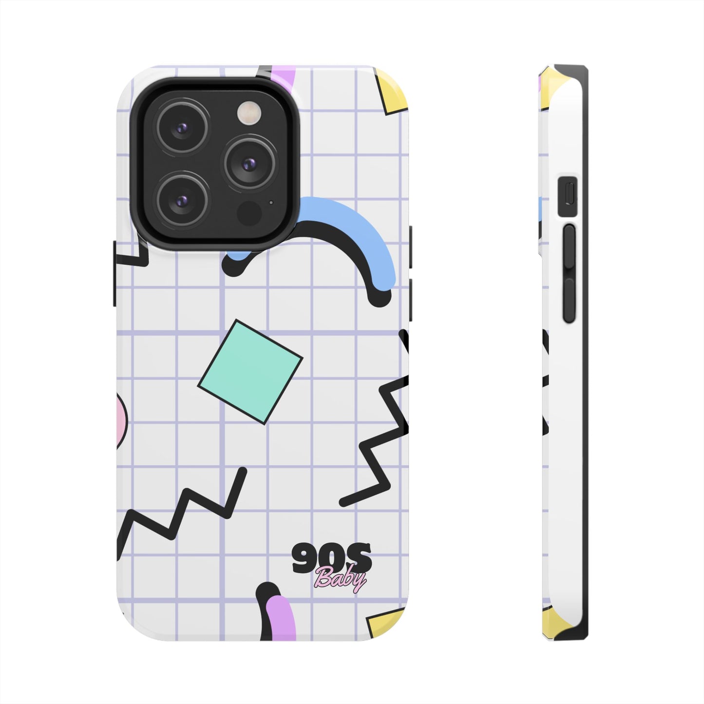 90s Baby Zig Zag and Shapes // iPhone Case