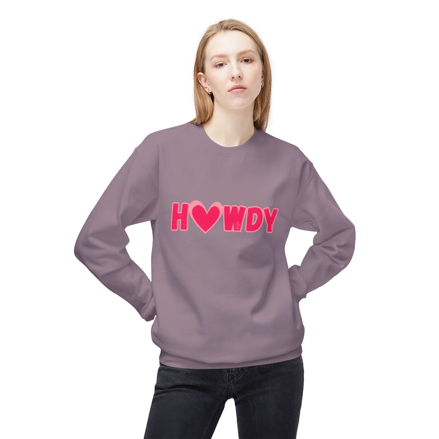 H<3Wdy // Unisex Midweight Softstyle Fleece Crewneck Sweatshirt
