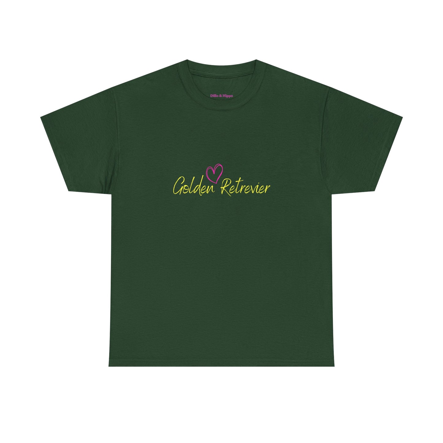 Golden Retriever Woofin' For My Black Cat // Unisex Heavy Cotton Tee - Relationship Dynamics
