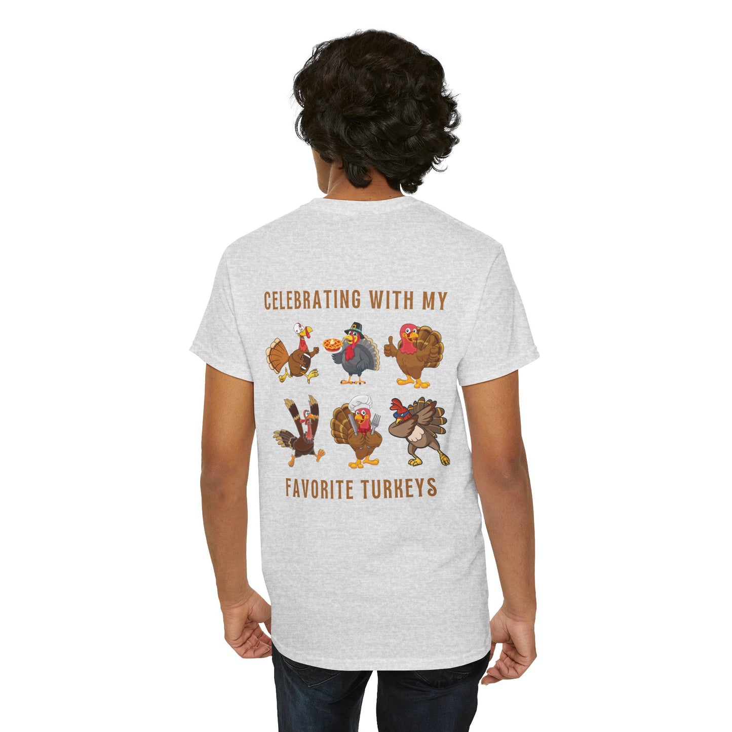 Thanksgiving with My Favorite Turkeys // Unisex Jersey Short Sleeve Tee