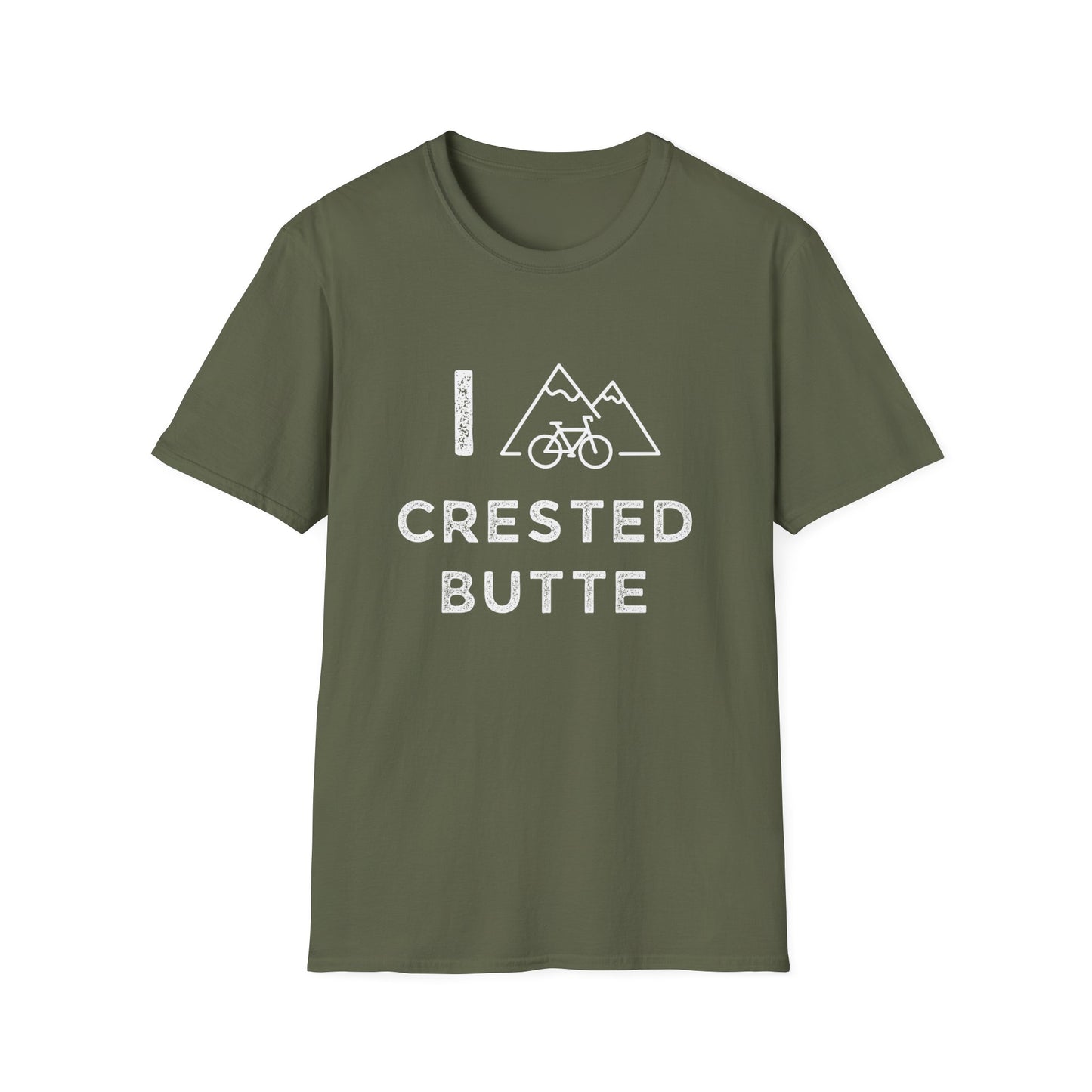I (Mountain) Bike Crested Butte // Unisex Softstyle T-Shirt