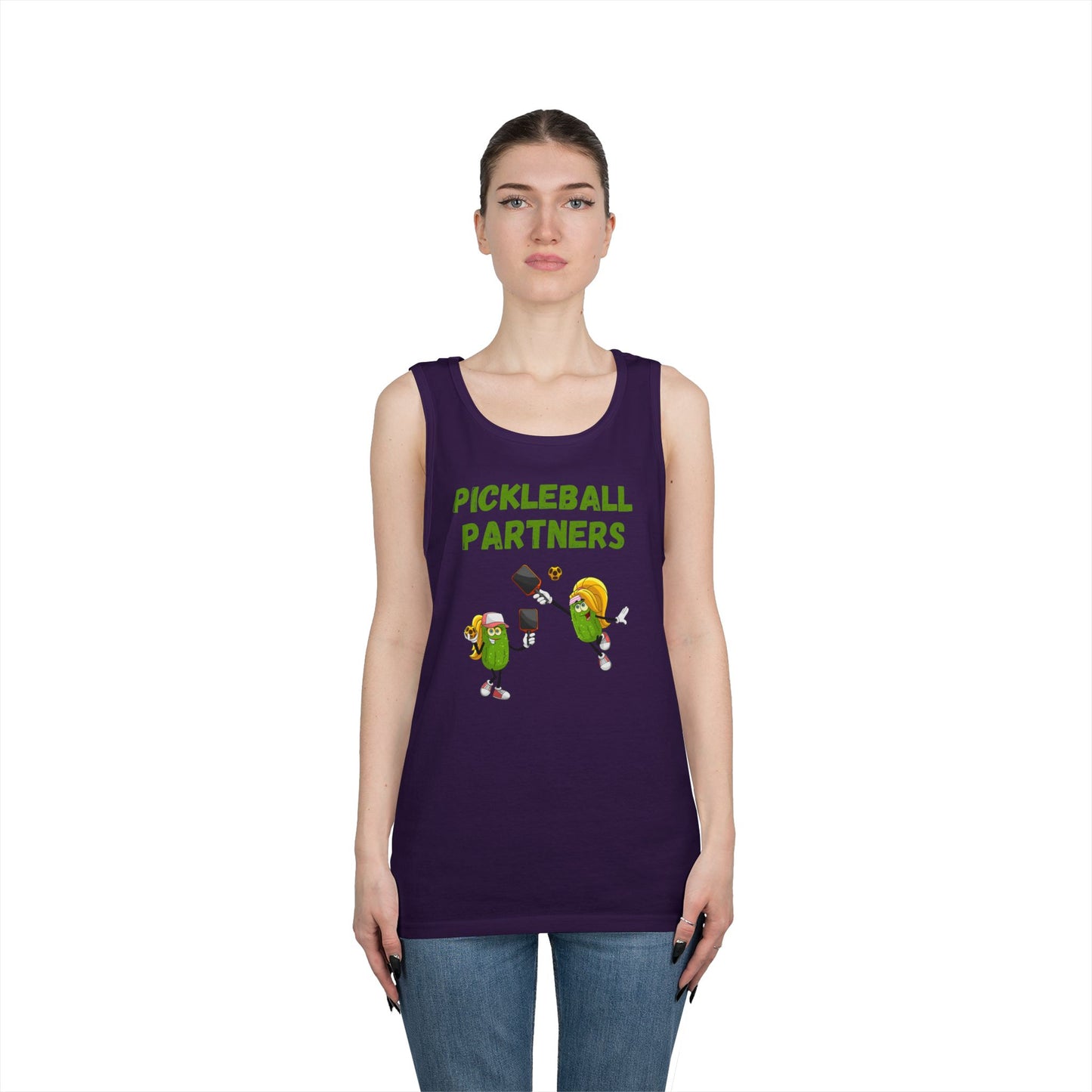 Pickleball Partners 3 // Unisex Heavy Cotton Tank Top