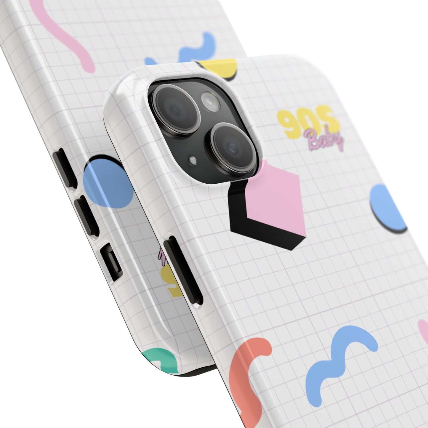 90s Baby Grid Paper Pattern // iPhone Case