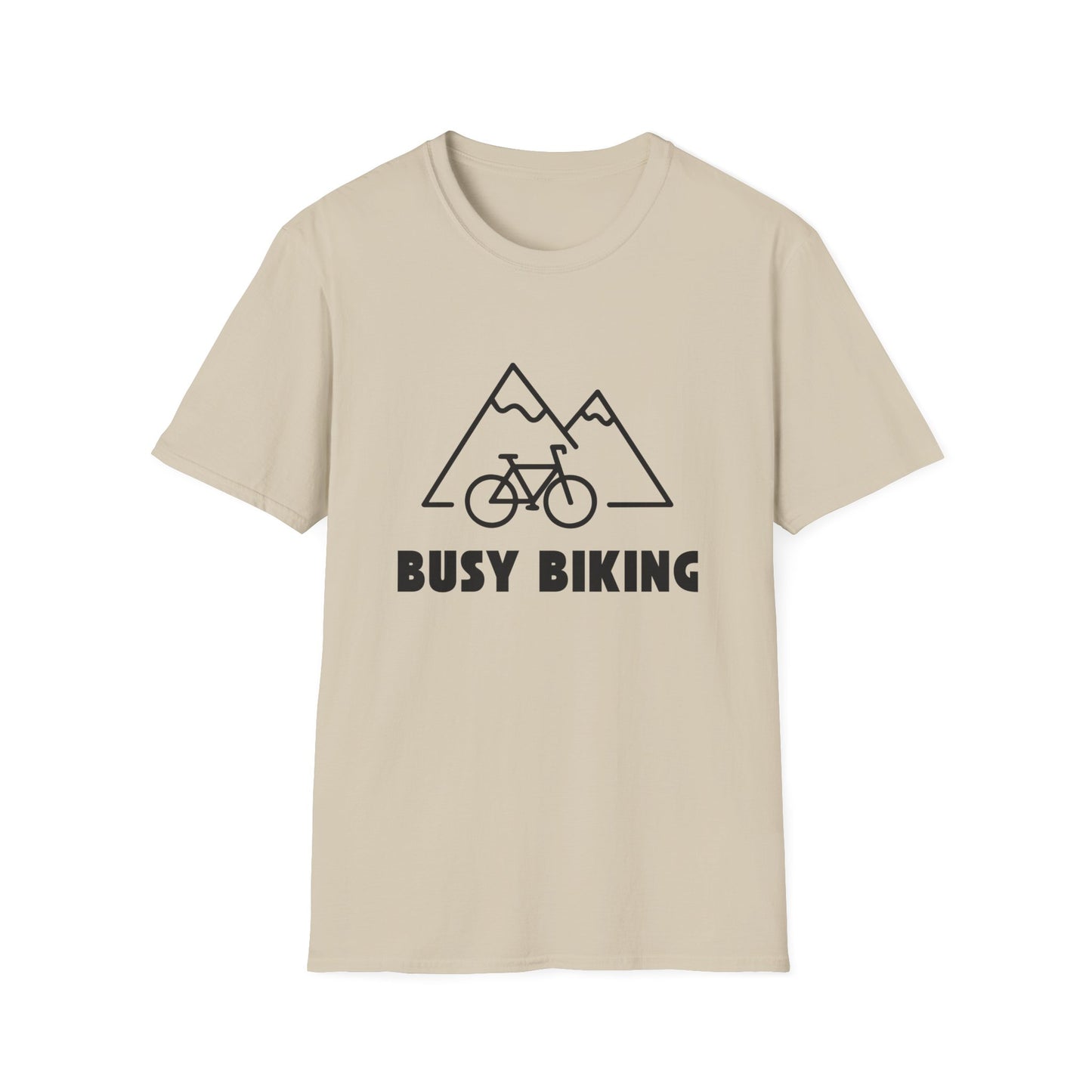 Busy (Mountain) Biking // Unisex Softstyle T-Shirt