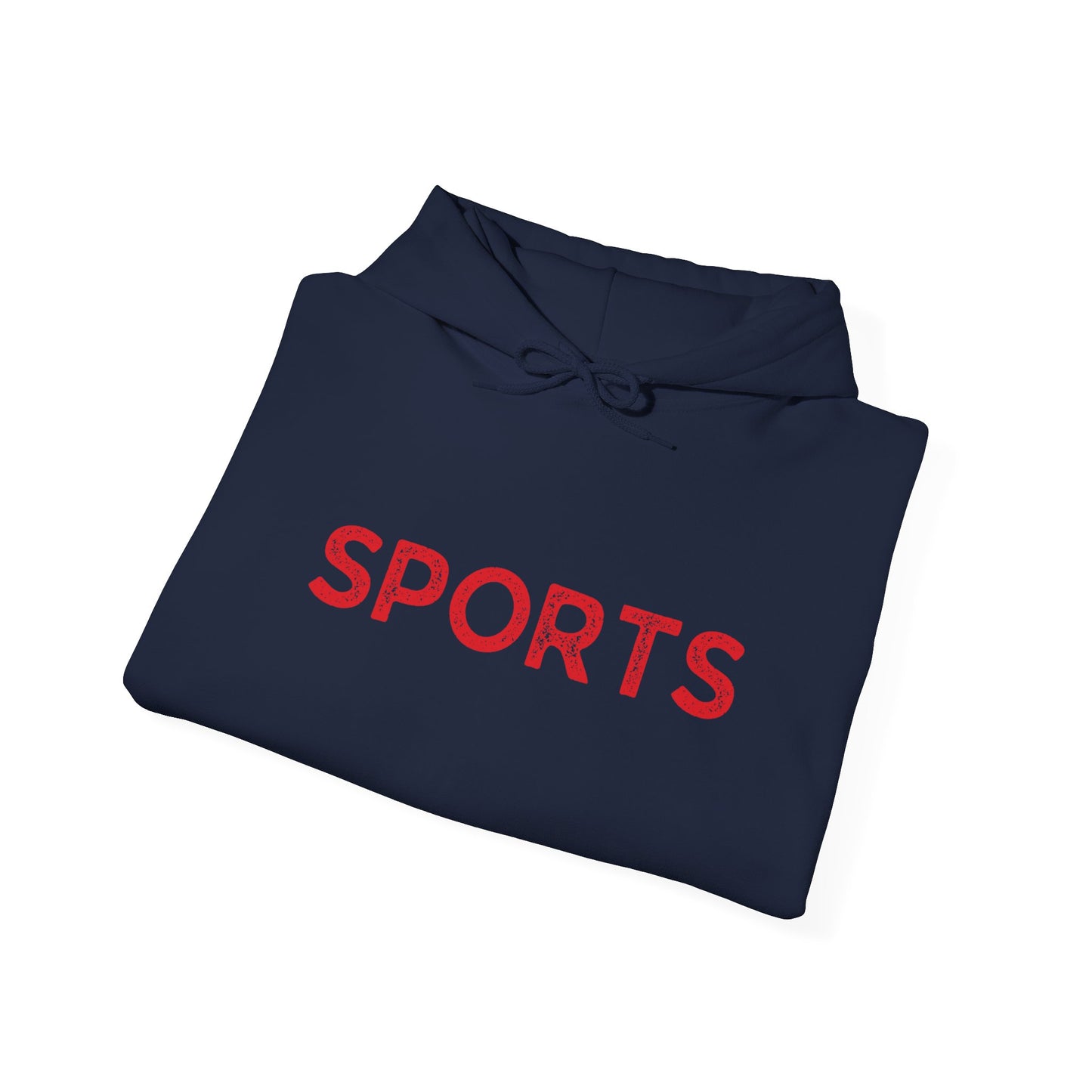 Sports // Unisex Heavy Blend™ Hooded Sweatshirt - Red Text