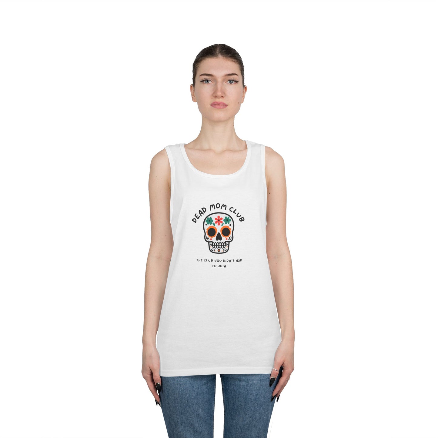 Dead Mom Club Skull // Unisex Heavy Cotton Tank Top