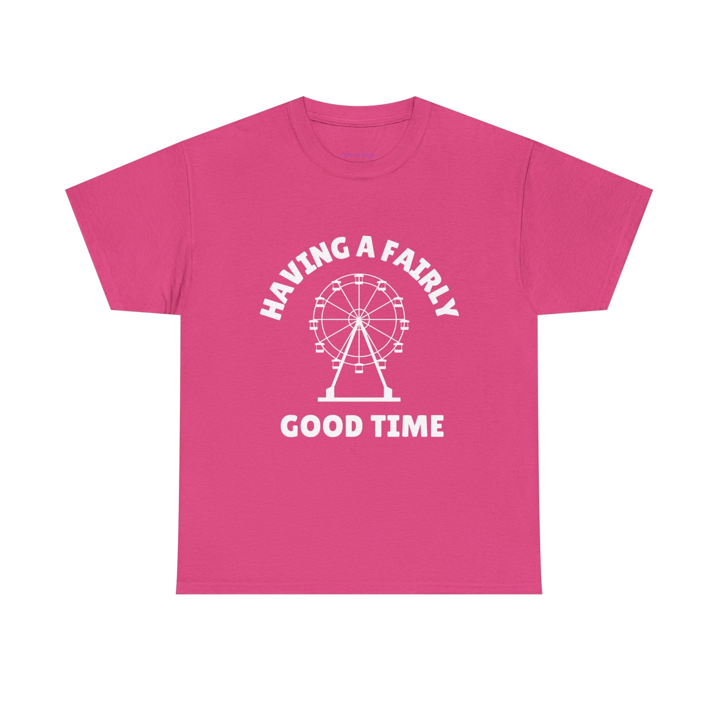 Having A Fairly Good Time // Ferris Wheel Good Time Punny Unisex Heavy Cotton Tee
