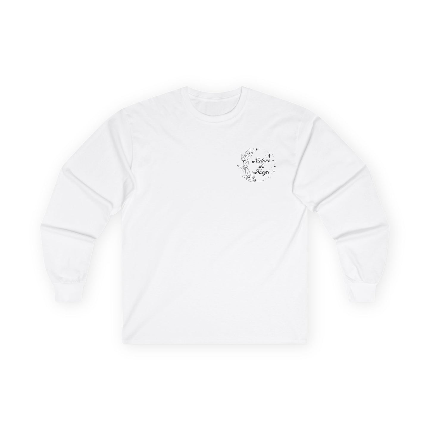 Nature is Magic - Pocket Placement // Unisex Ultra Cotton Long Sleeve Tee - Embrace Nature's Beauty