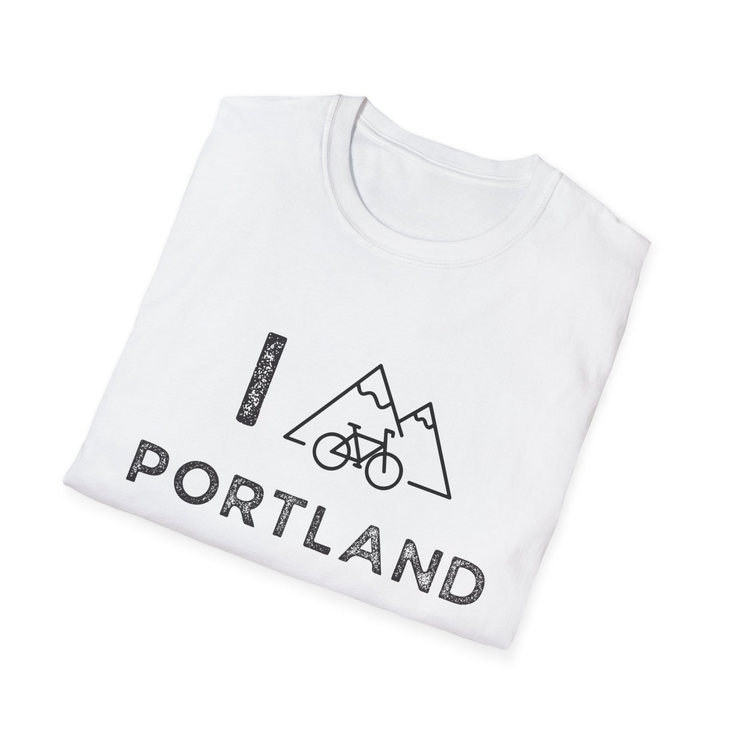 I (Mountain) Bike Portland // Unisex Softstyle T-Shirt