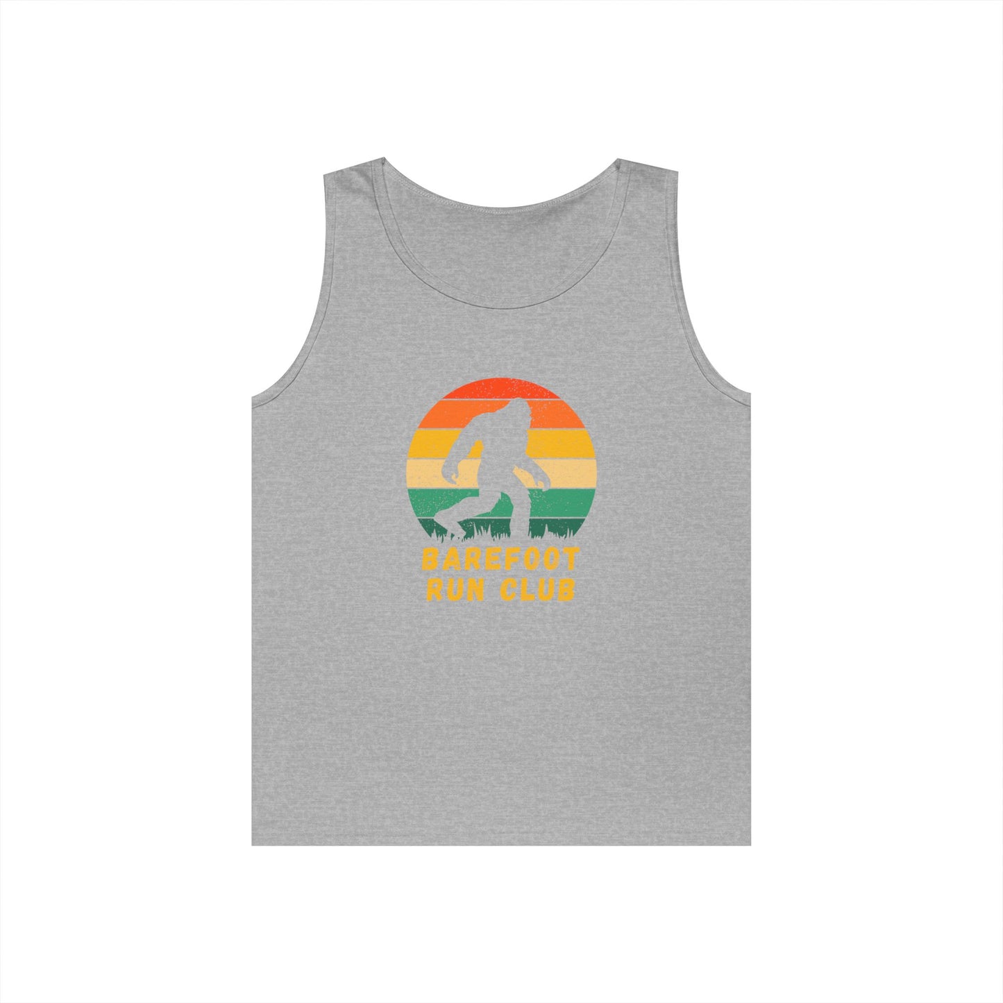Barefoot Run Club Silhouette // Unisex Heavy Cotton Tank Top