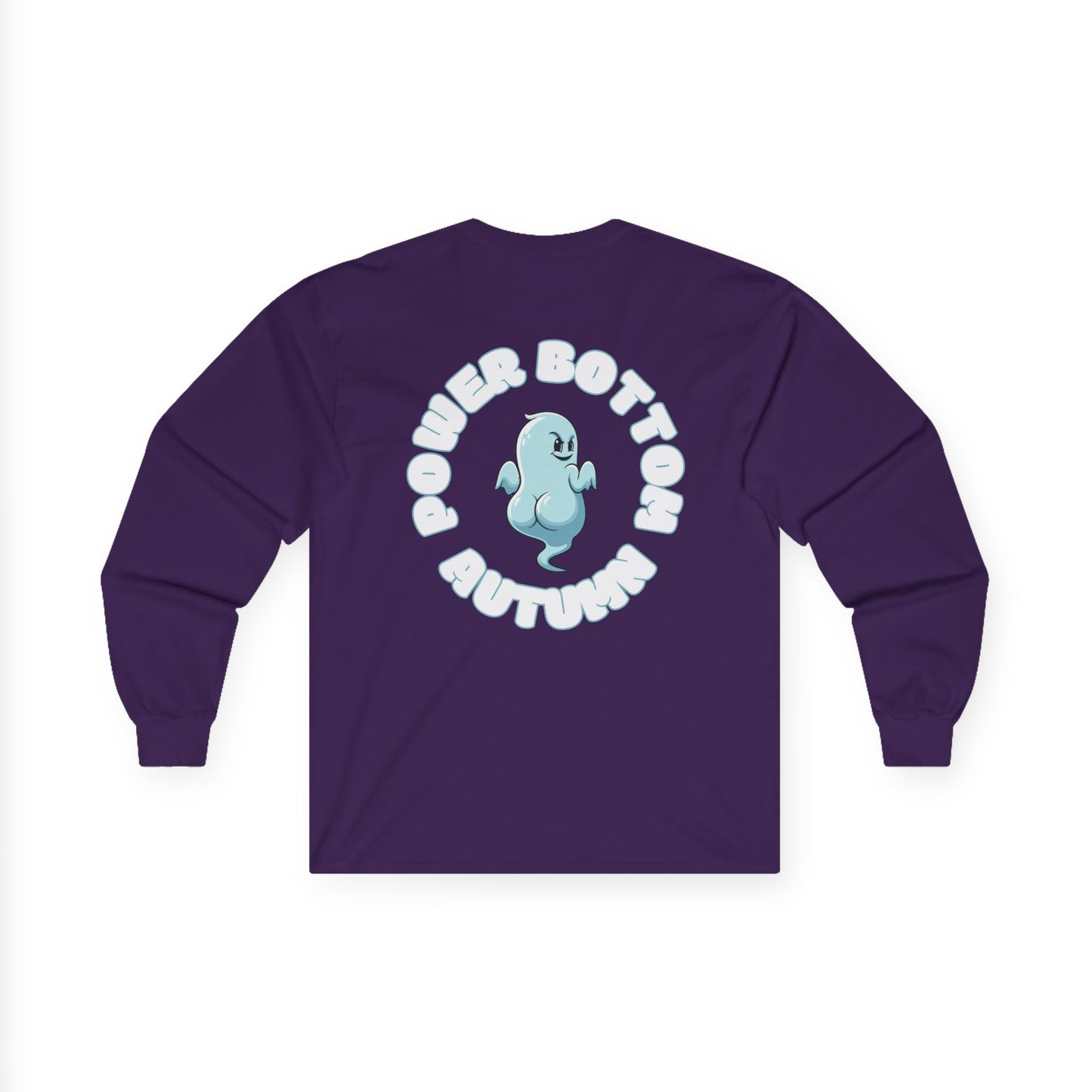 Unisex Ultra Cotton Long Sleeve Tee - 'Power Bottom Autumn' Graphic