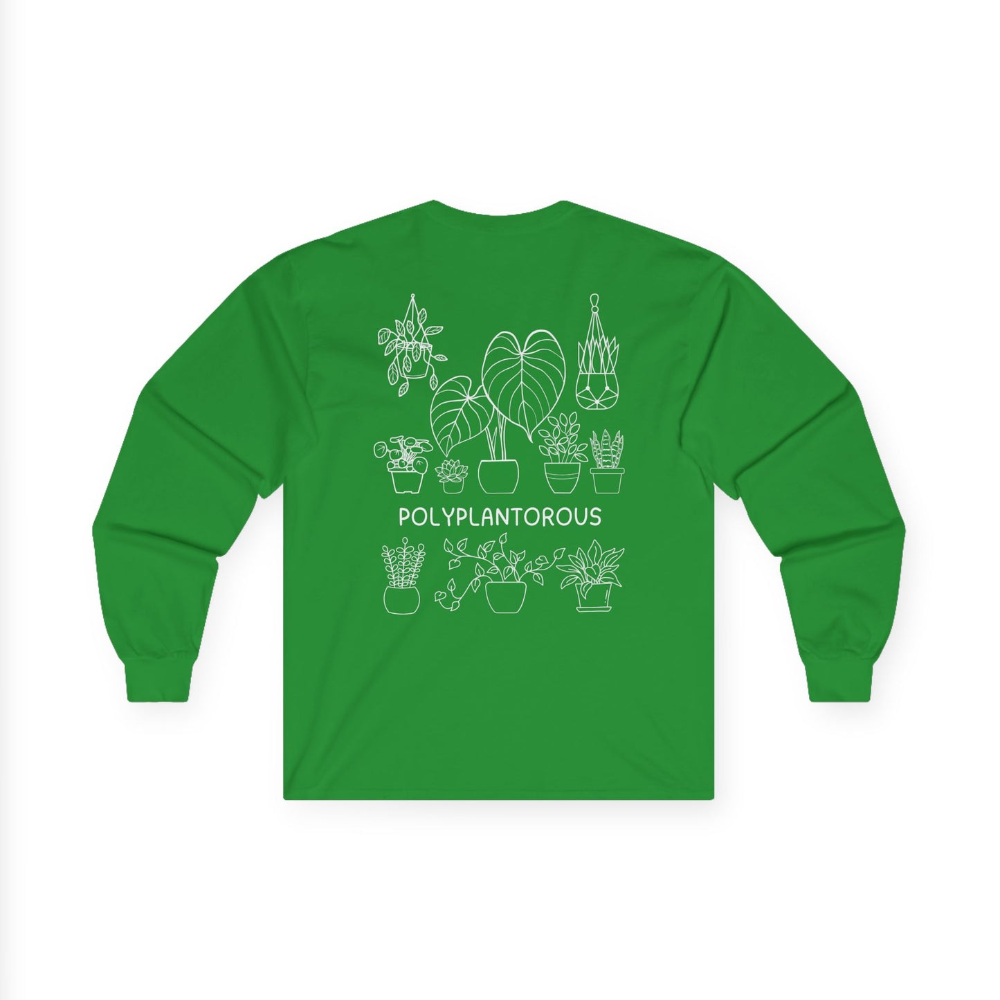 polyPLANTorous // Unisex Long Sleeve Tee - Botanical Design for Plant Lovers