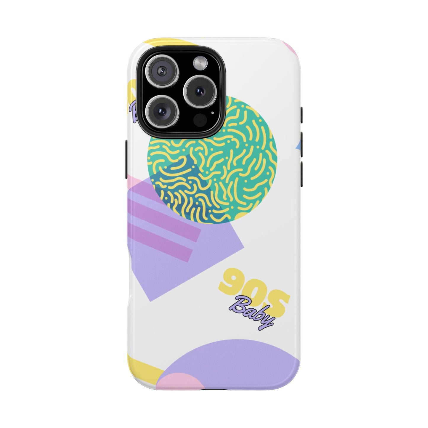 Pastel 90s Baby and Shapes // iPhone Case