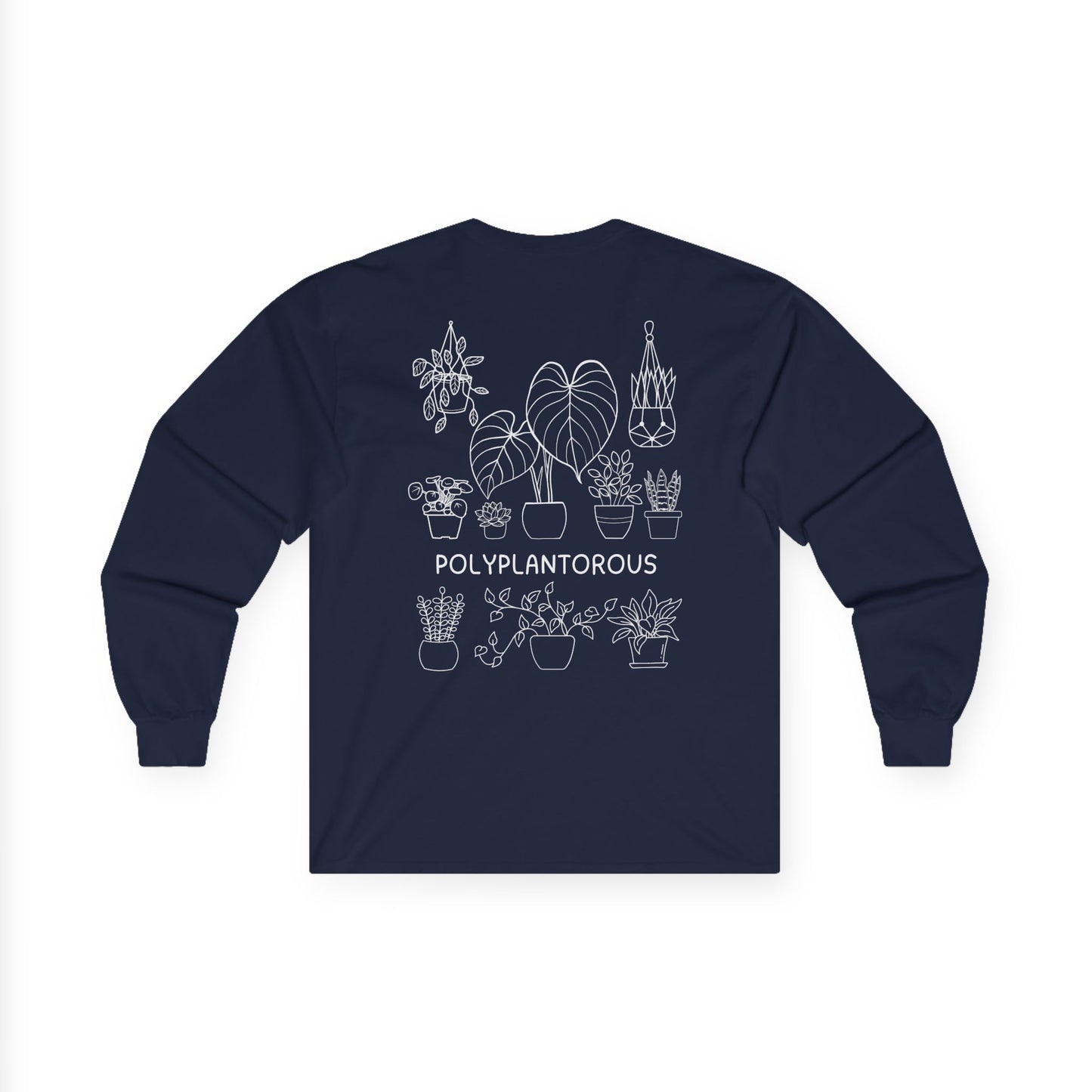 polyPLANTorous // Unisex Long Sleeve Tee - Botanical Design for Plant Lovers