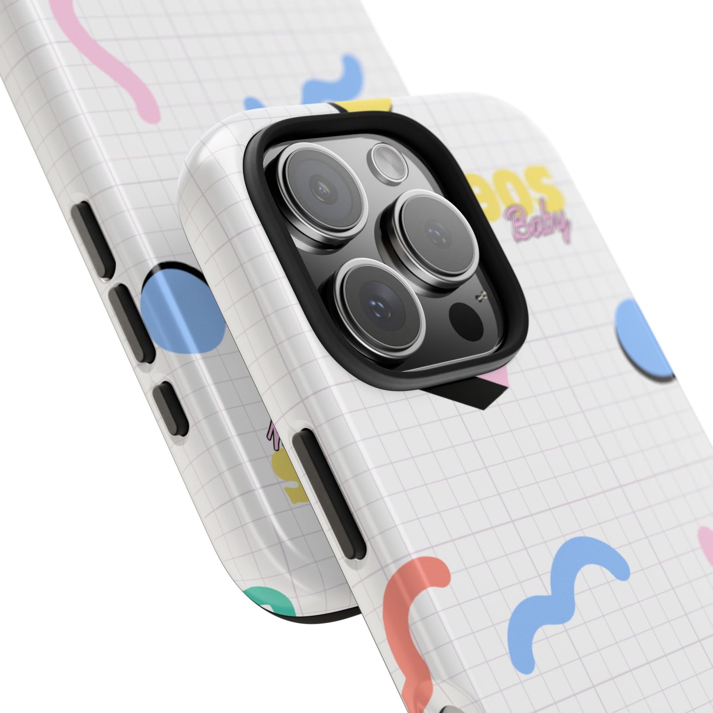 90s Baby Grid Paper Pattern // iPhone Case