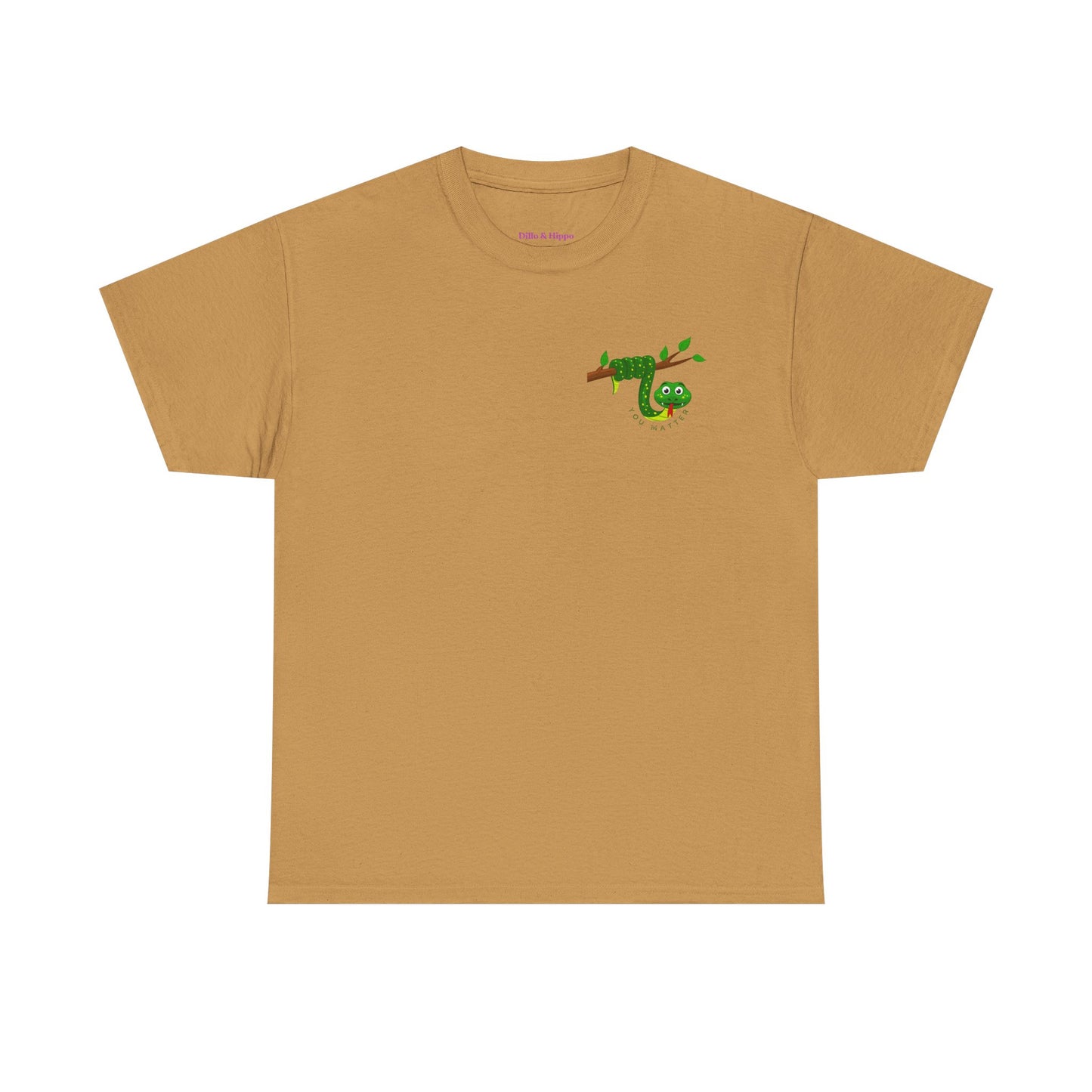 Keep Hanging On - Snake // Unisex Heavy Cotton Tee - Positive Message T-Shirt