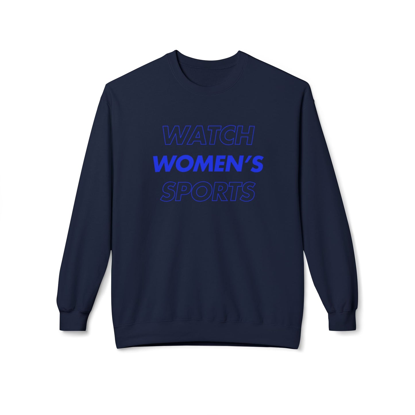 Watch Women's Sports // Unisex Midweight Softstyle Fleece Crewneck Sweatshirt