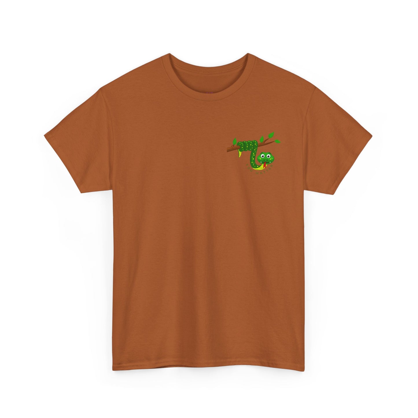 Keep Hanging On - Snake // Unisex Heavy Cotton Tee - Positive Message T-Shirt
