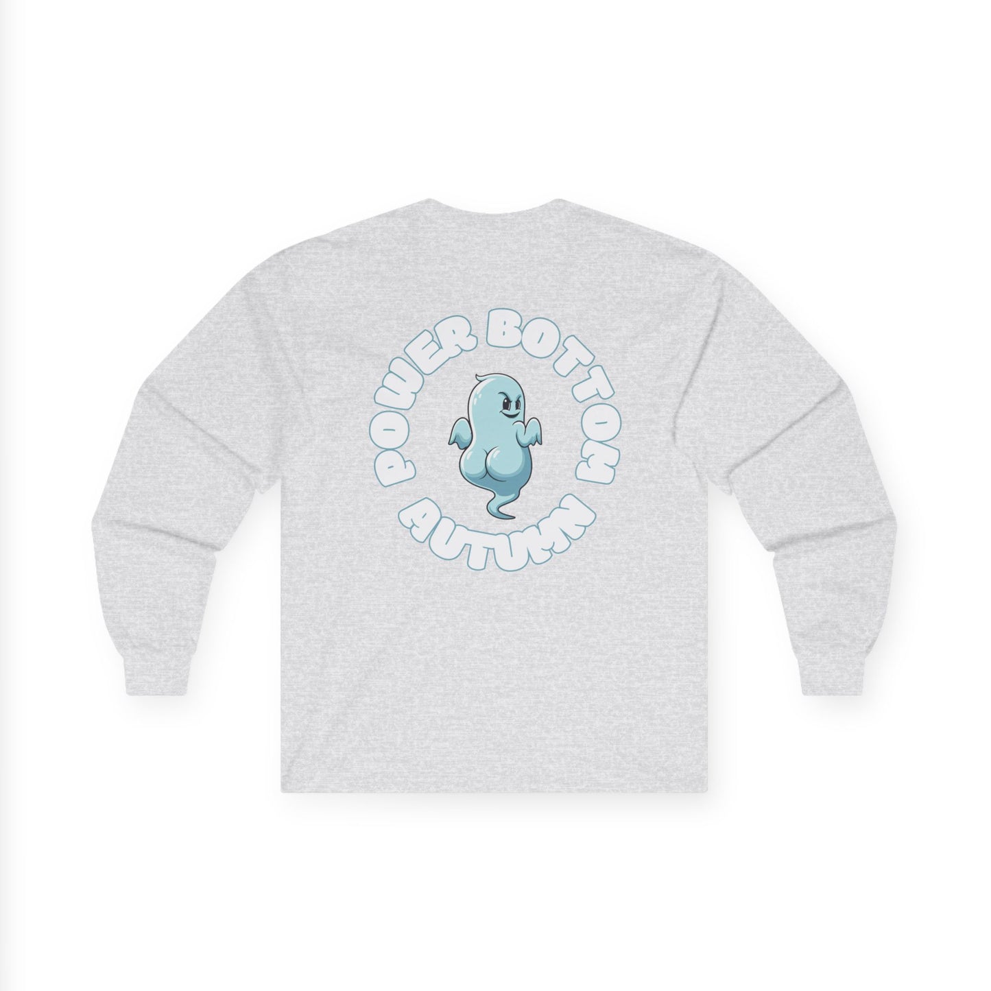 Unisex Ultra Cotton Long Sleeve Tee - 'Power Bottom Autumn' Graphic