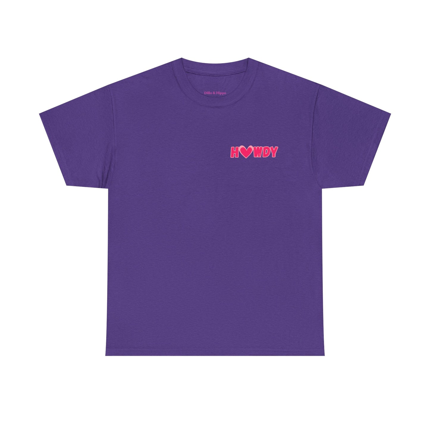 H<3WDY Pocket Placement // Fun Howdy Graphic Unisex Heavy Cotton Tee