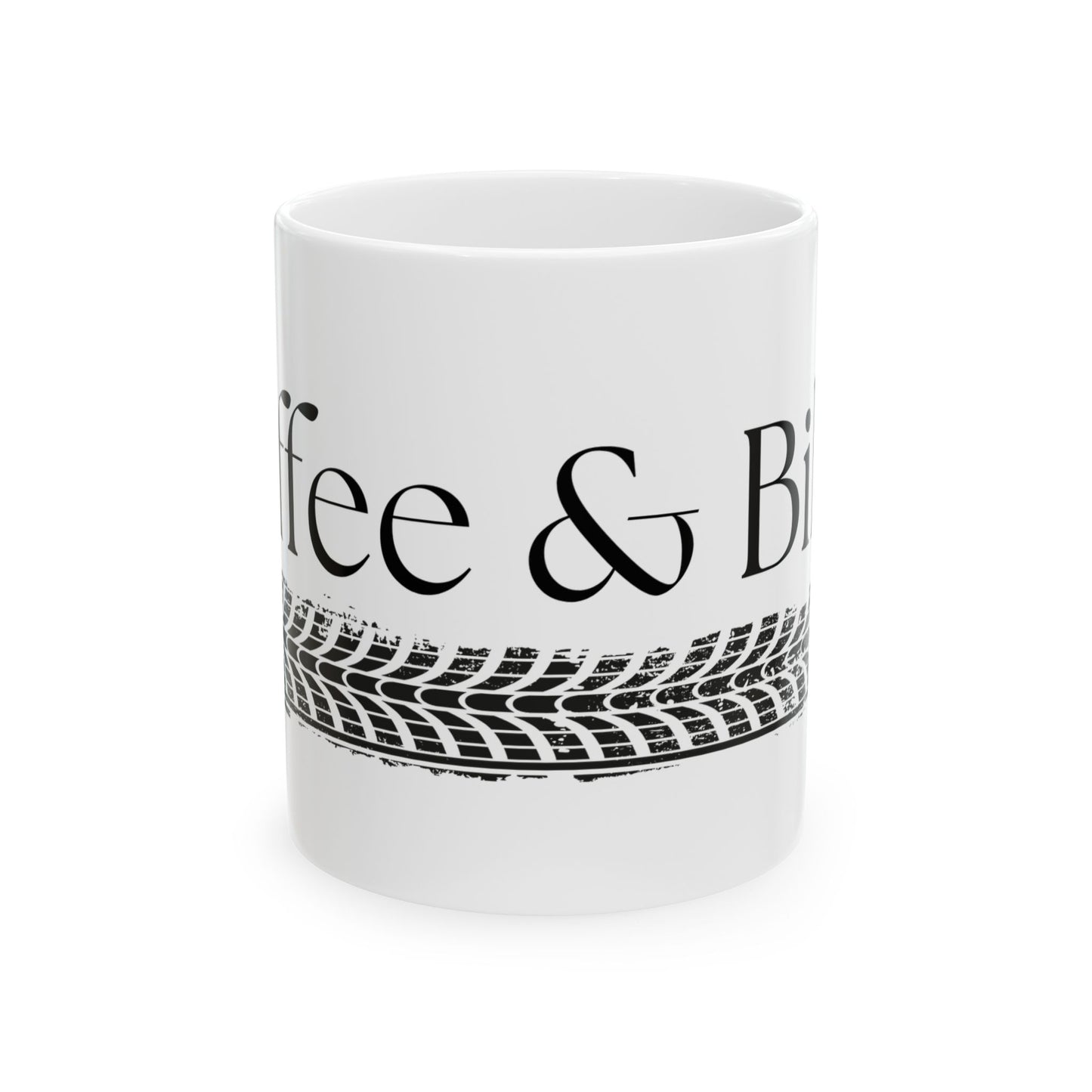 Coffee & Bikes // Ceramic Mug, (11oz, 15oz)