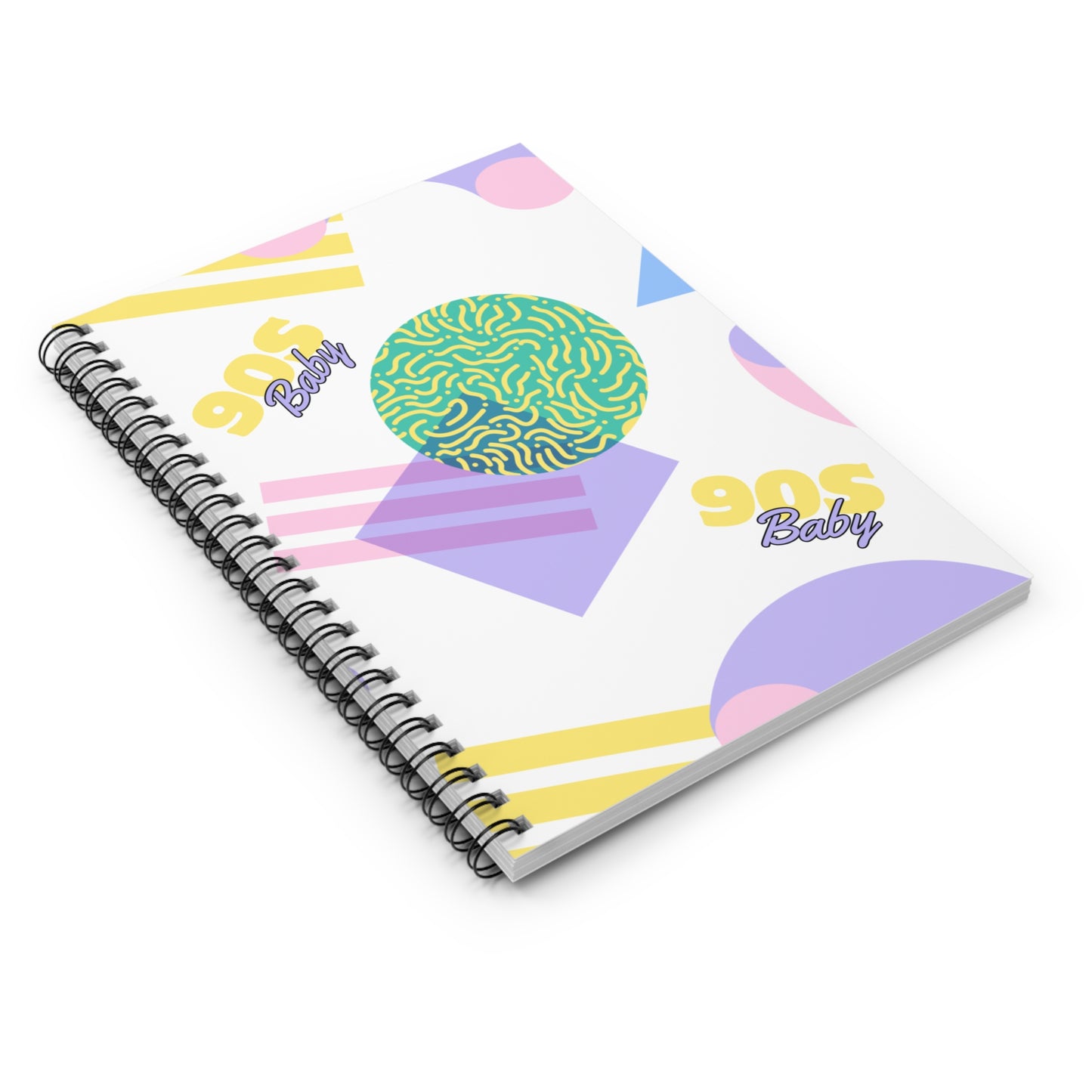 90s Baby Pastel // Spiral Notebook - Ruled Line