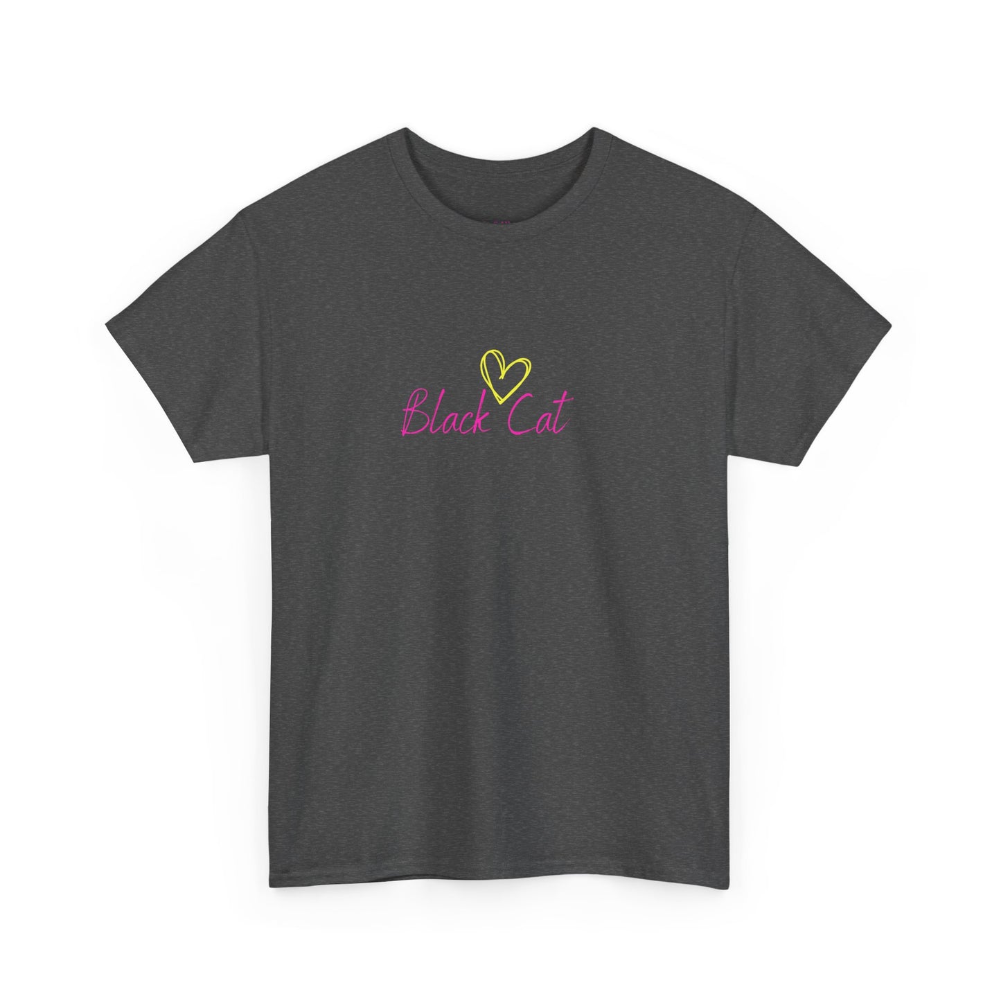 Black Cat Seeking My Golden Retriever // Unisex Heavy Cotton Tee - Relationship Dynamics