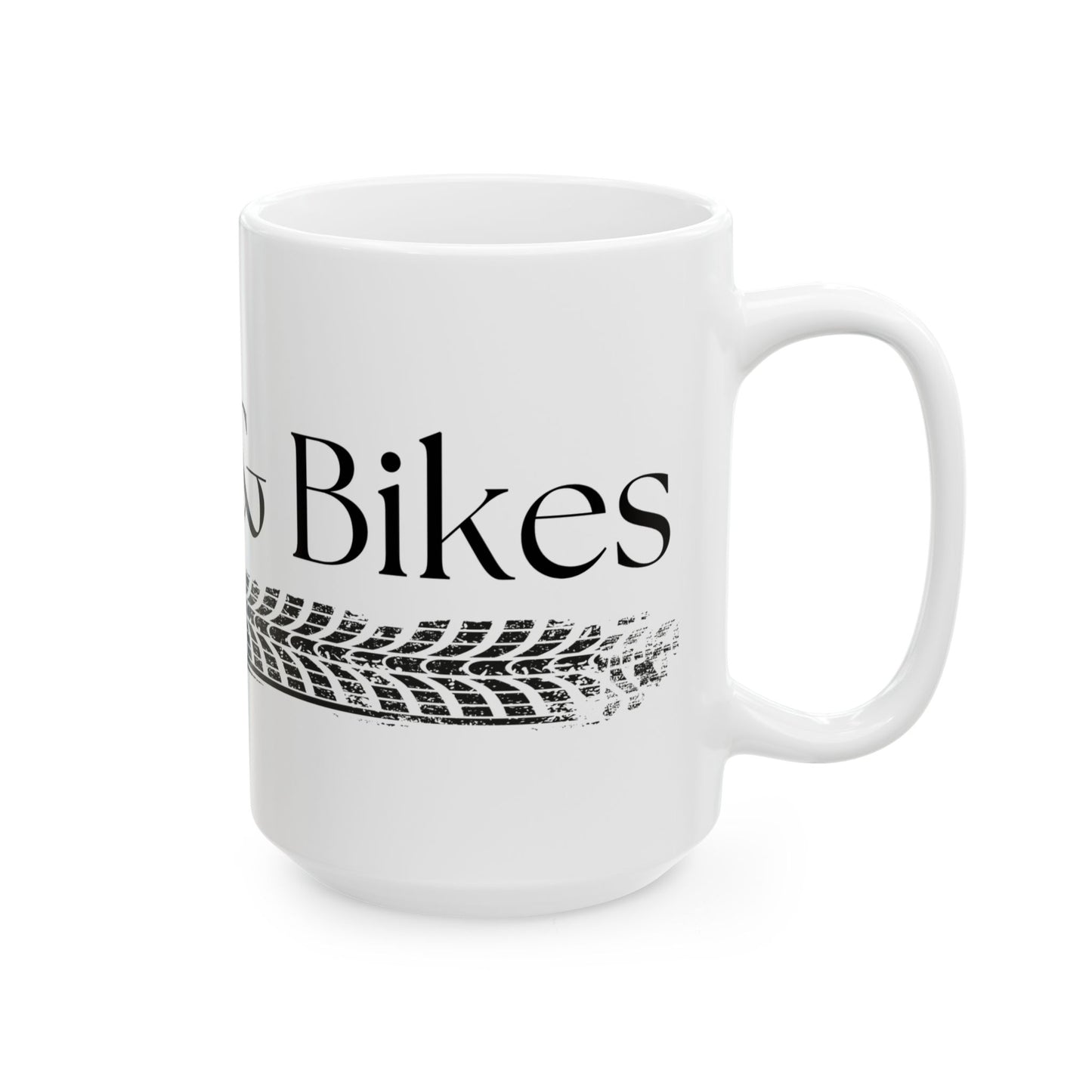 Coffee & Bikes // Ceramic Mug, (11oz, 15oz)