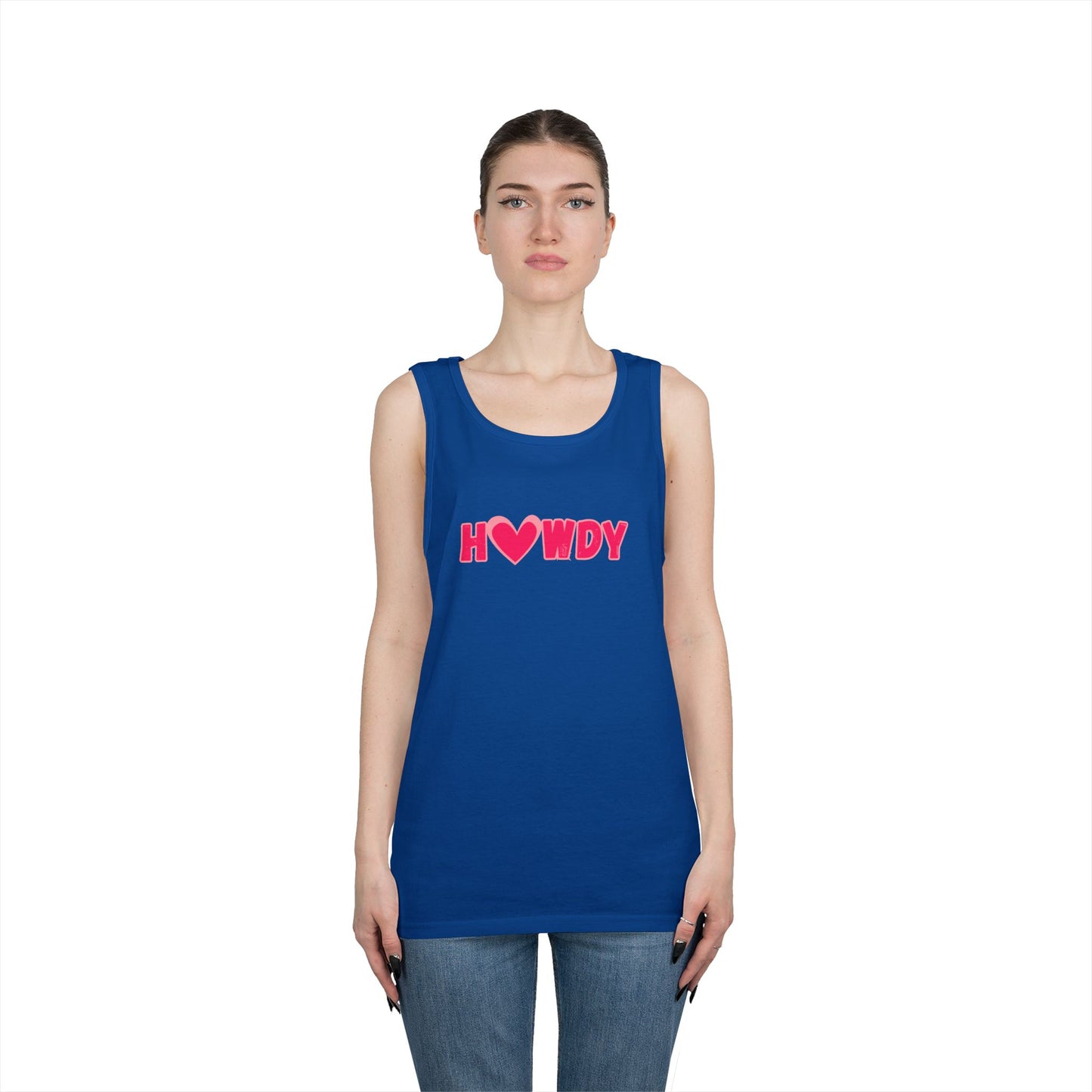 H<3wdy // Unisex Heavy Cotton Tank Top - Trendy Summer Wear for Fun and Relaxation