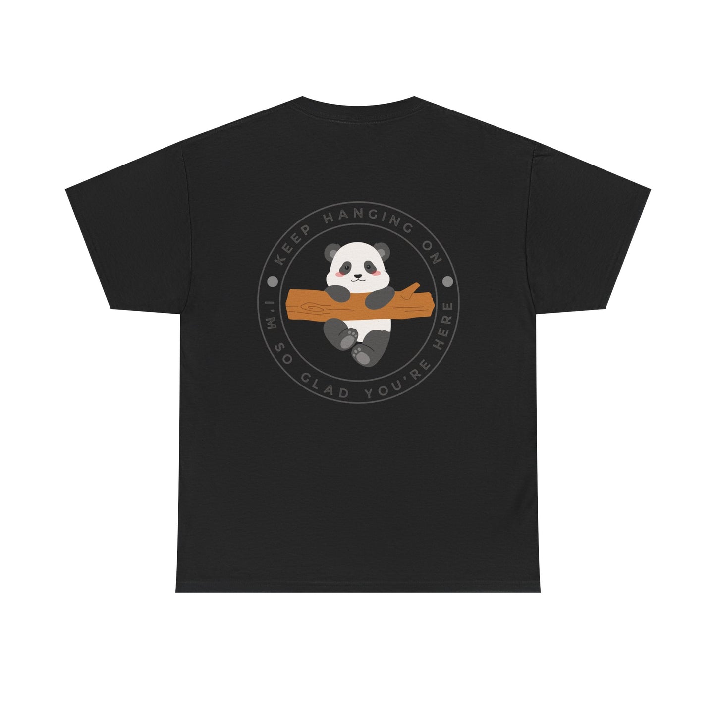 Keep Hangin' On - Panda // Unisex Heavy Cotton Tee -Vibes Graphic Shirt